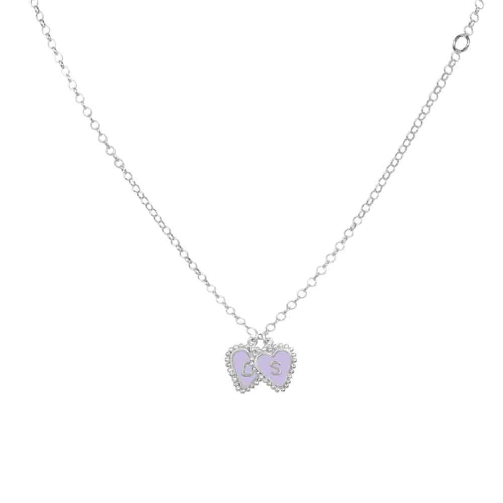 PreOrder Cadena 2 Letras Heart Plata - miniatura 7