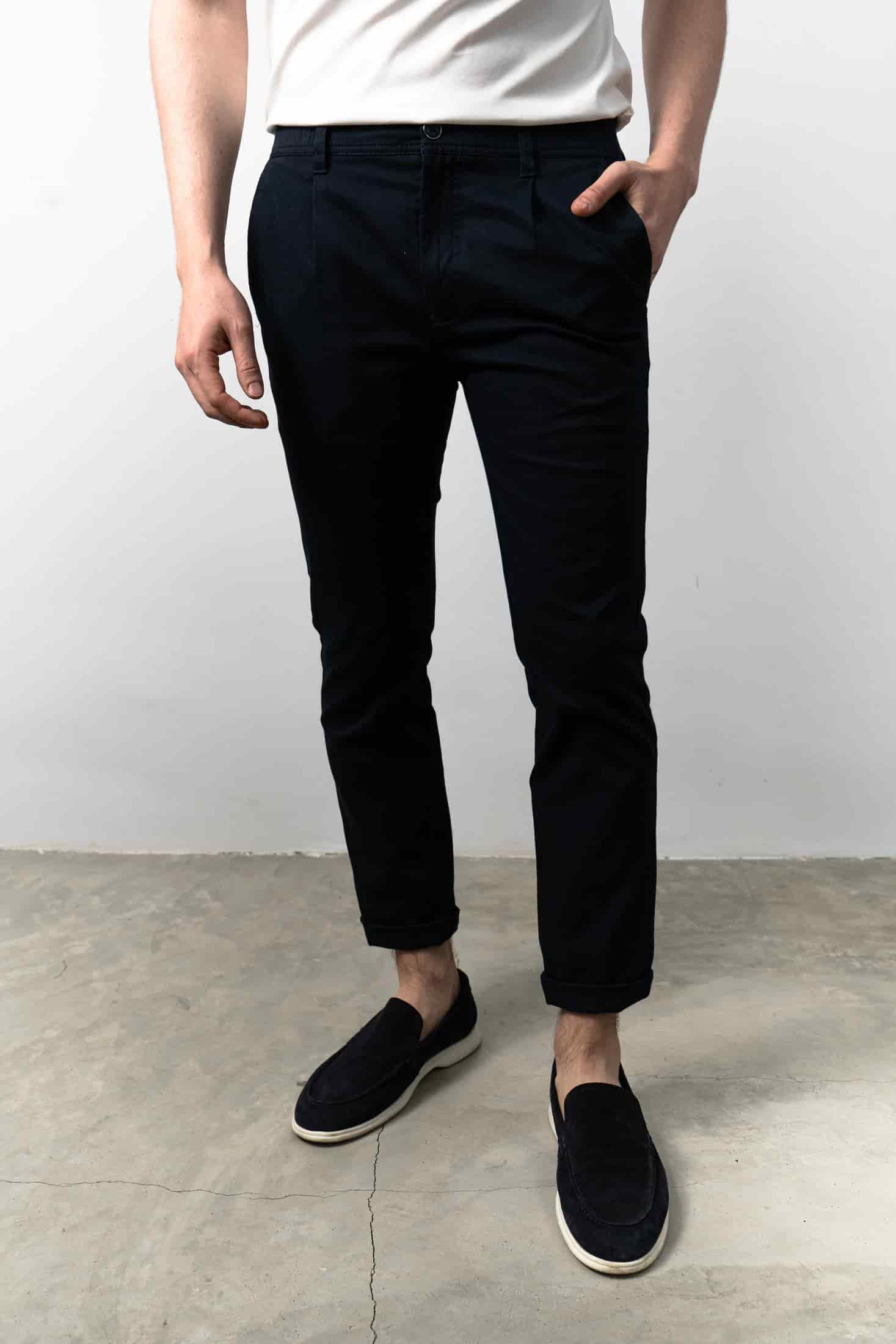 Pantalón Chino Pique Navy - miniatura 1