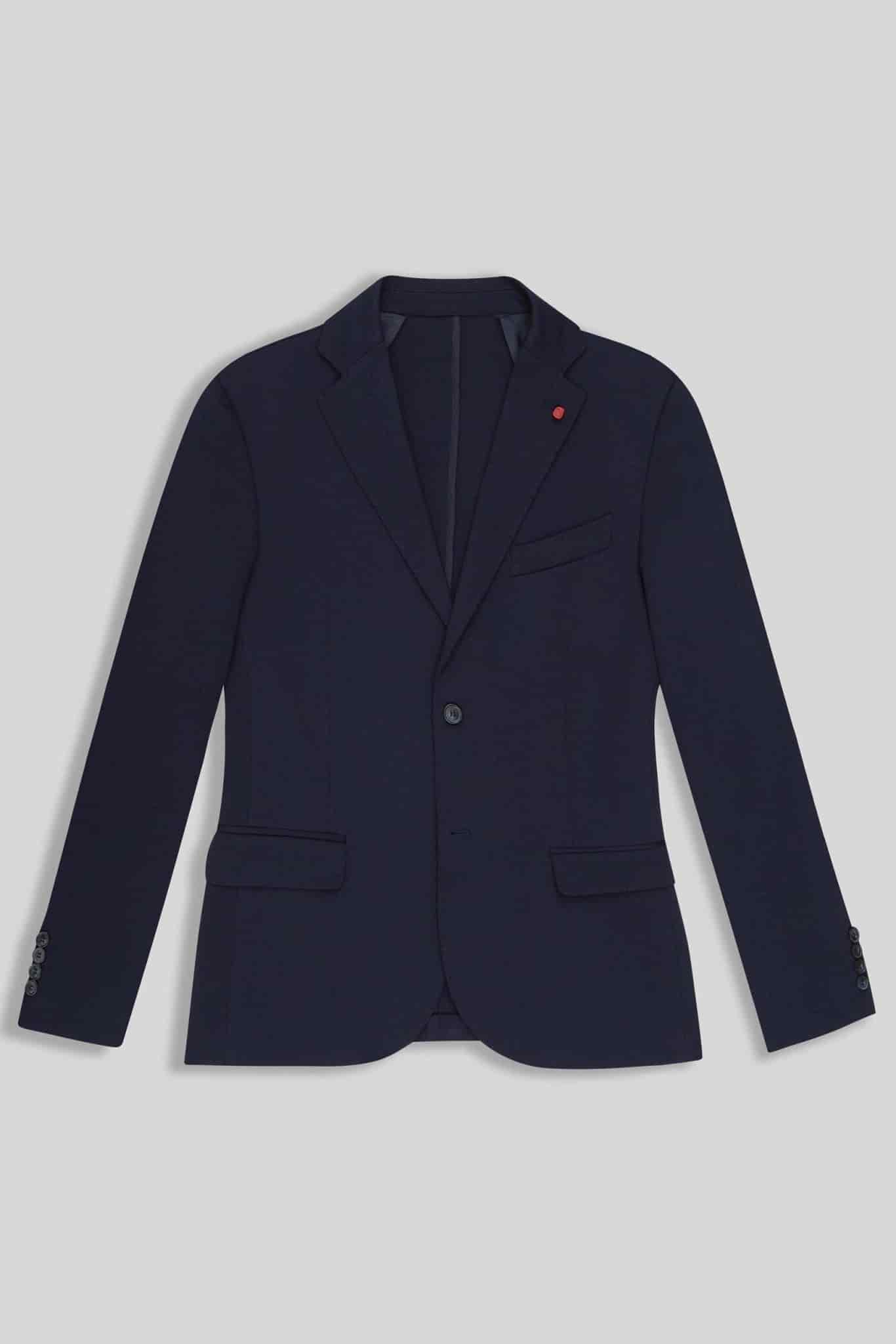 Men's mixed fabric niccolo suit - miniatura 1