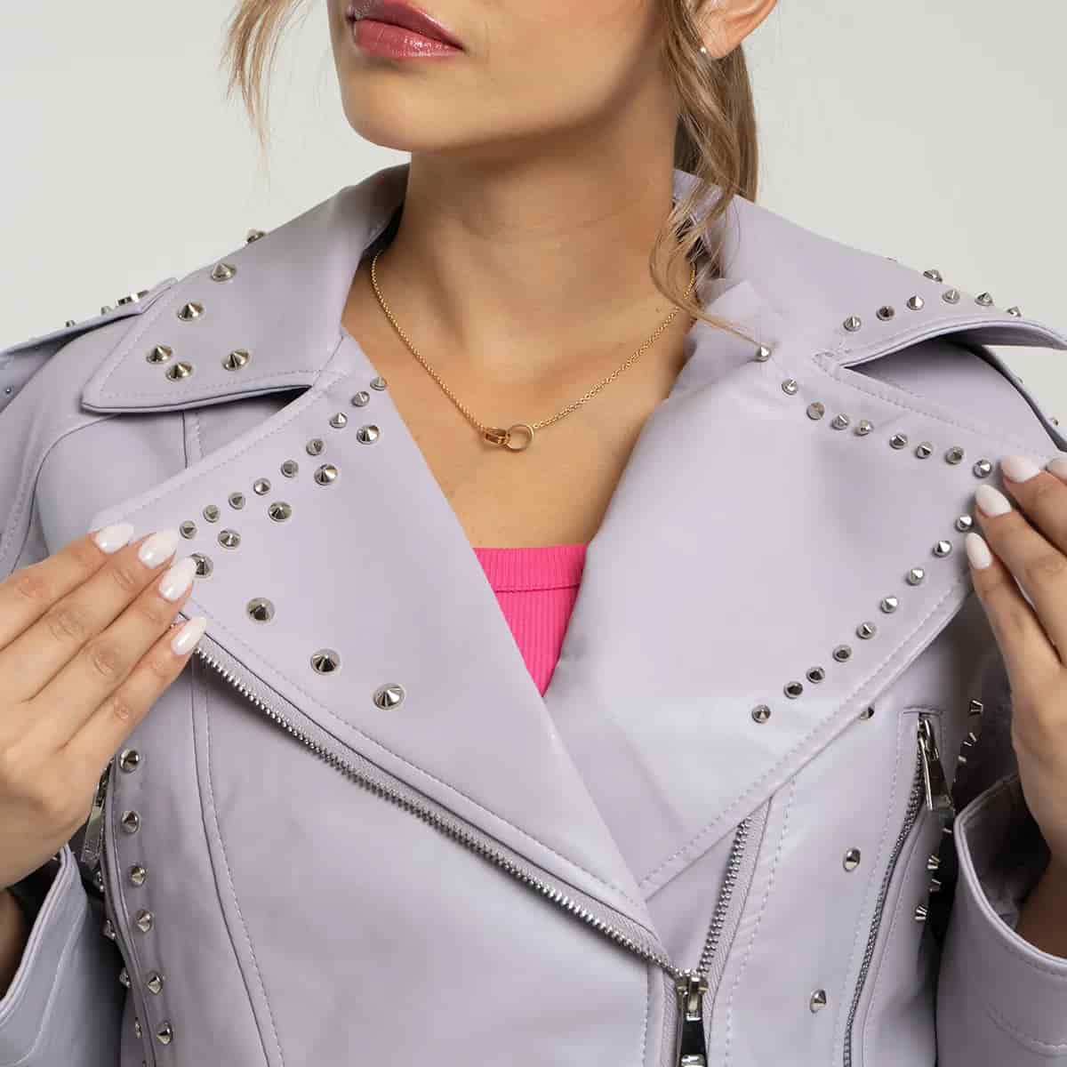 Chaqueta Sintetica Biker Oversize Oasis - miniatura 8
