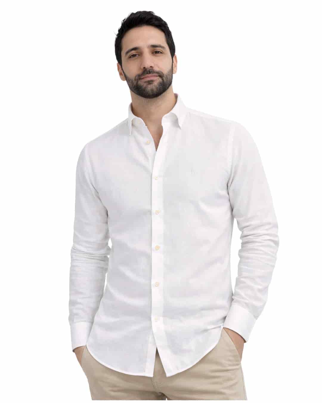 Camisa Milan Manga Larga Blanca - miniatura 1