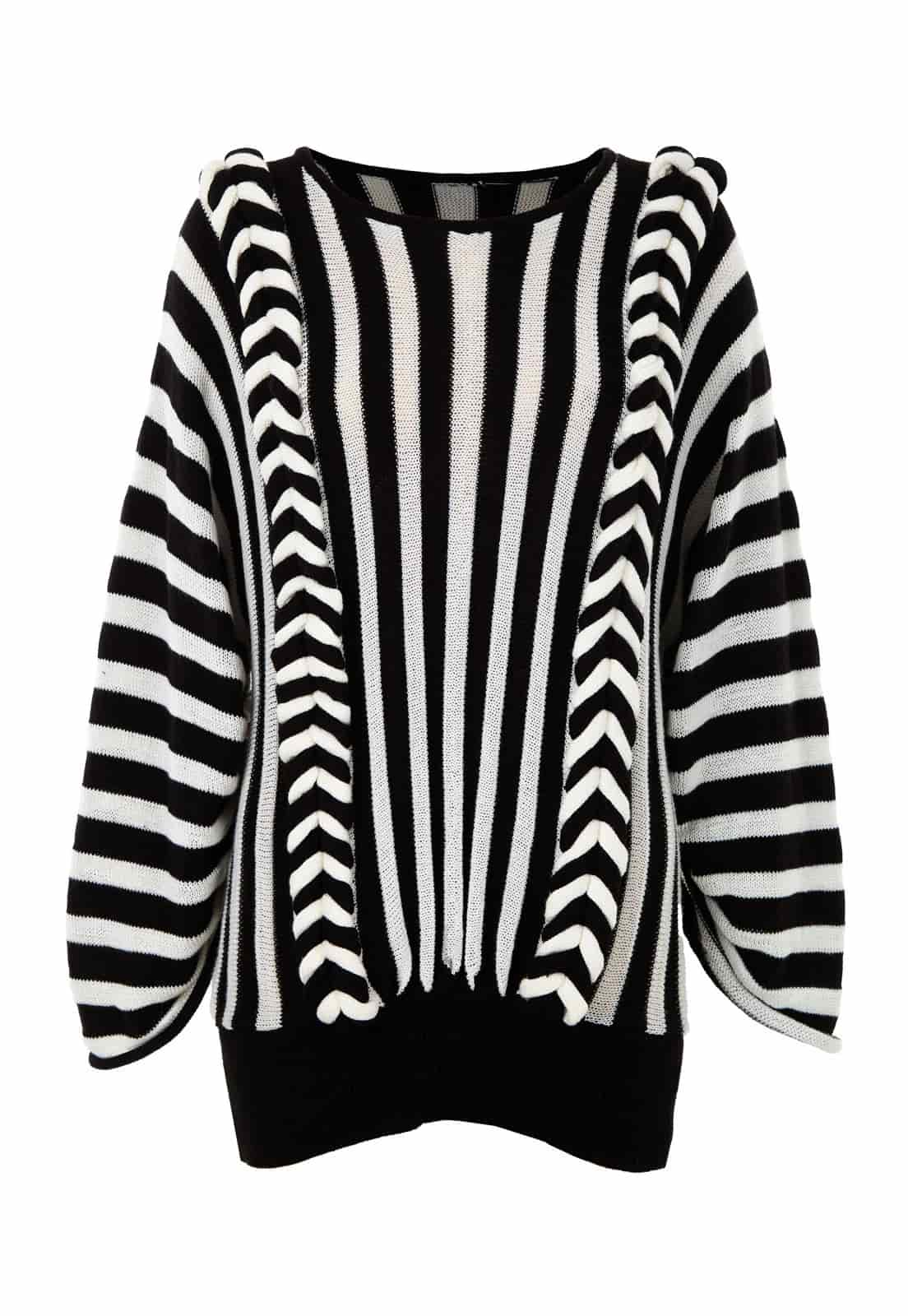 BRAIDED PLEATED SWEATER - miniatura 5