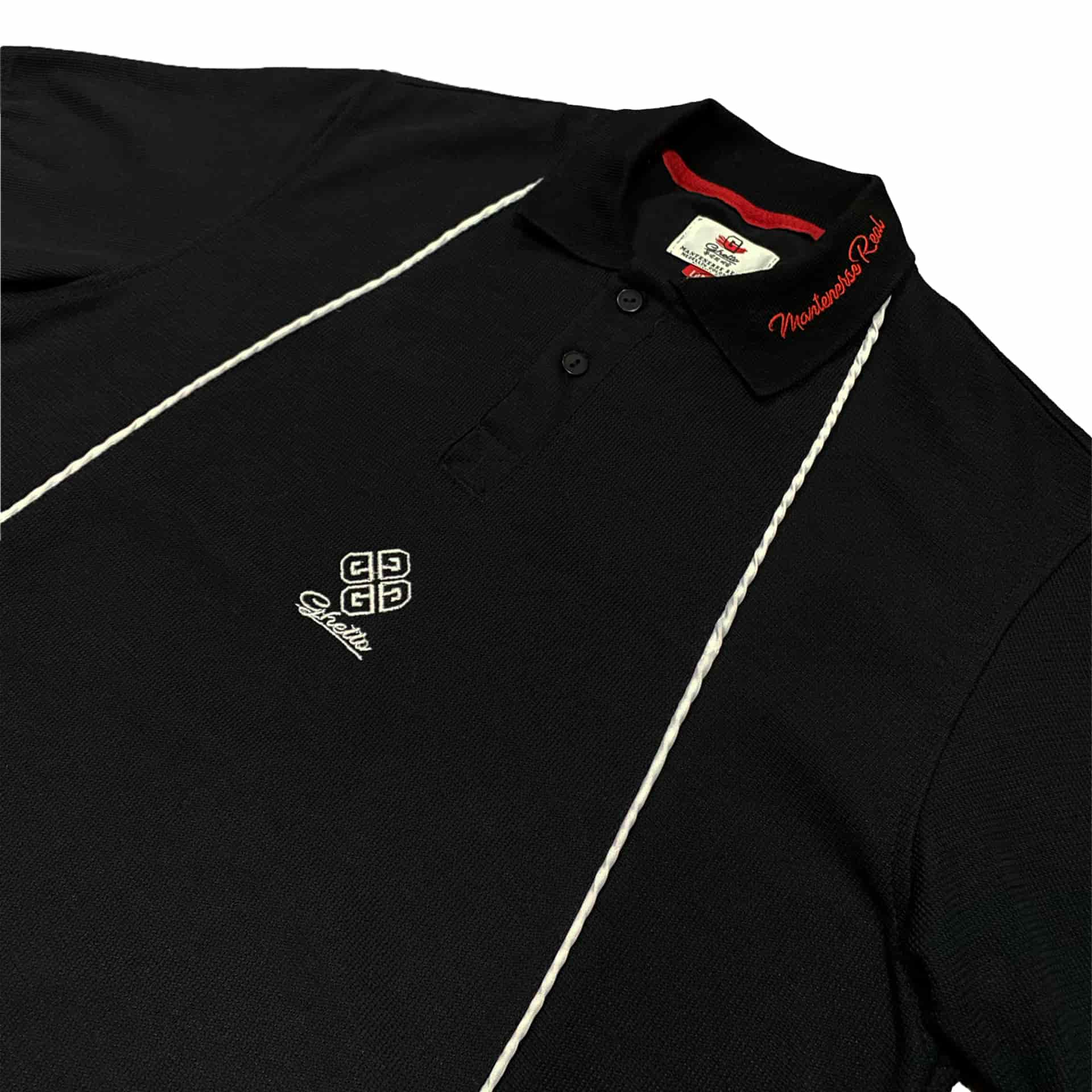 Camiseta Polo Clasica Vivo Negra - miniatura 2