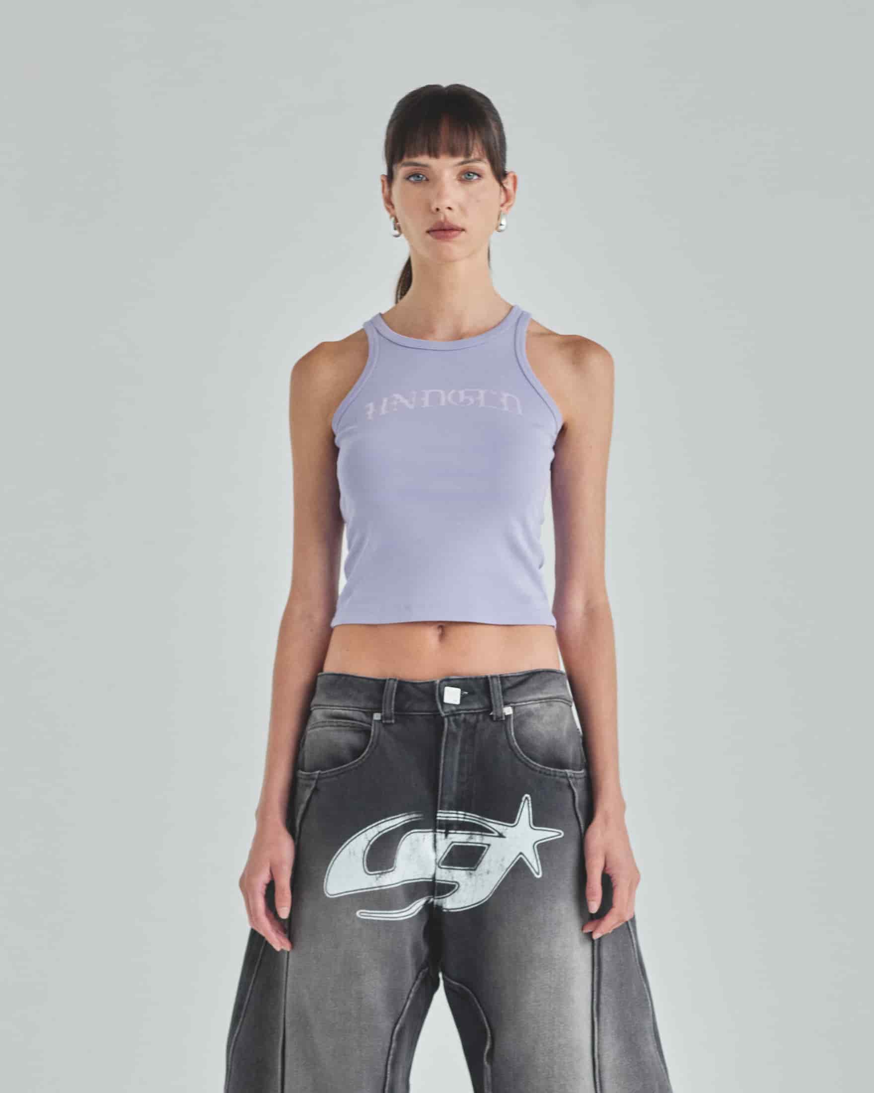 Act 1 UNDGLD Halter Tank Top Lilac - miniatura 2