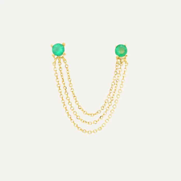 Arete conector basic tres cadenas - miniatura 4