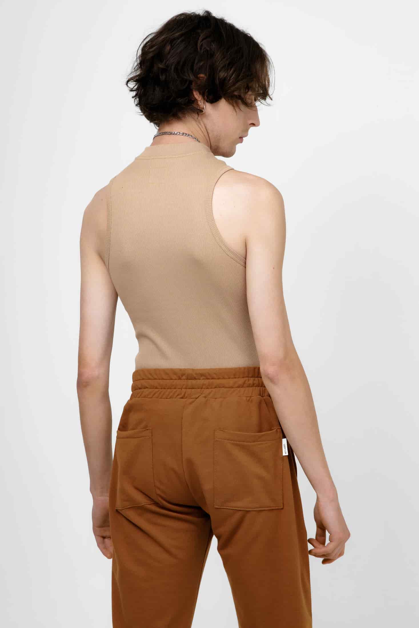 Hi-Neck Tank Top - Nude - miniatura 3