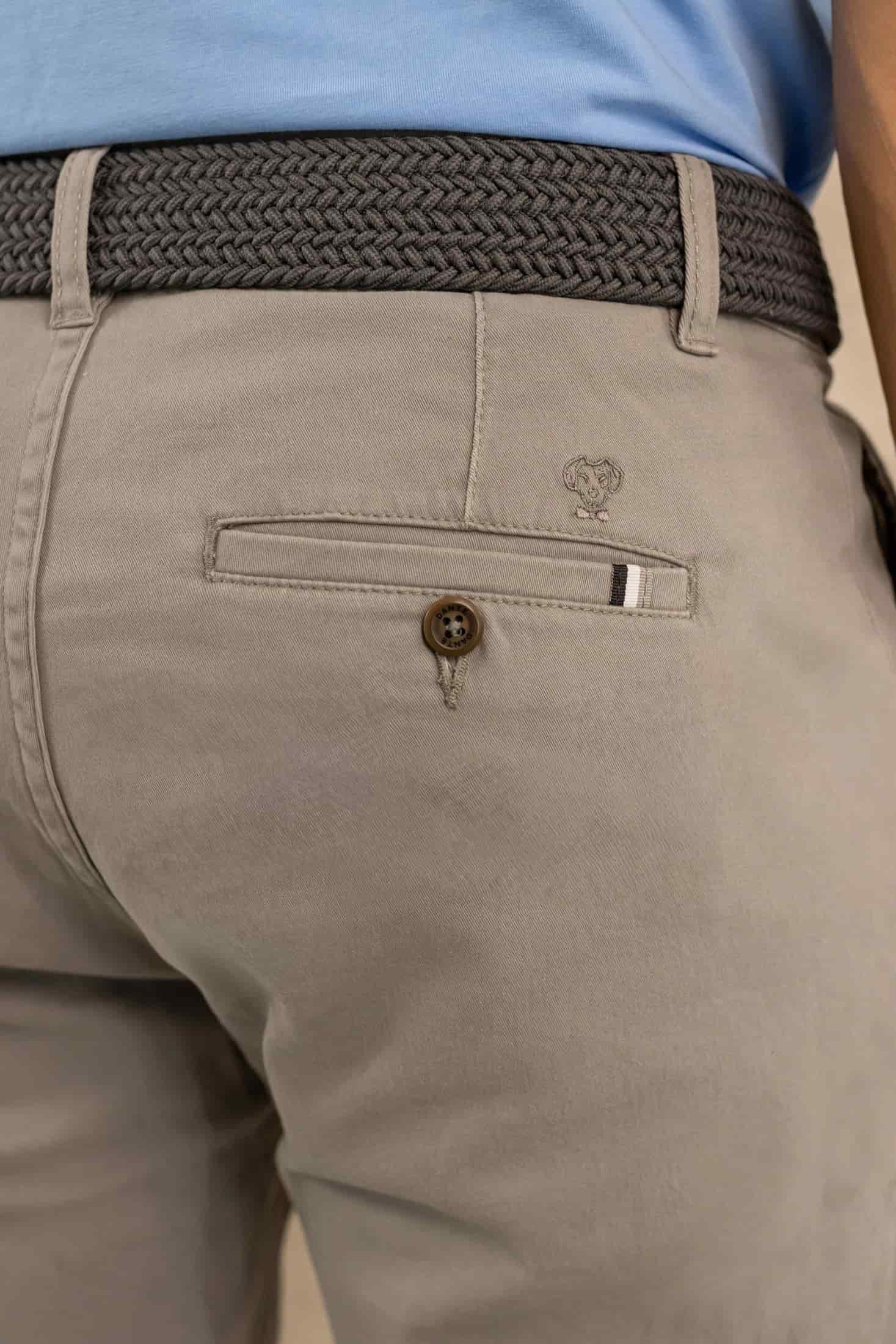 Pantalón Elastico Gris Claro - miniatura 6