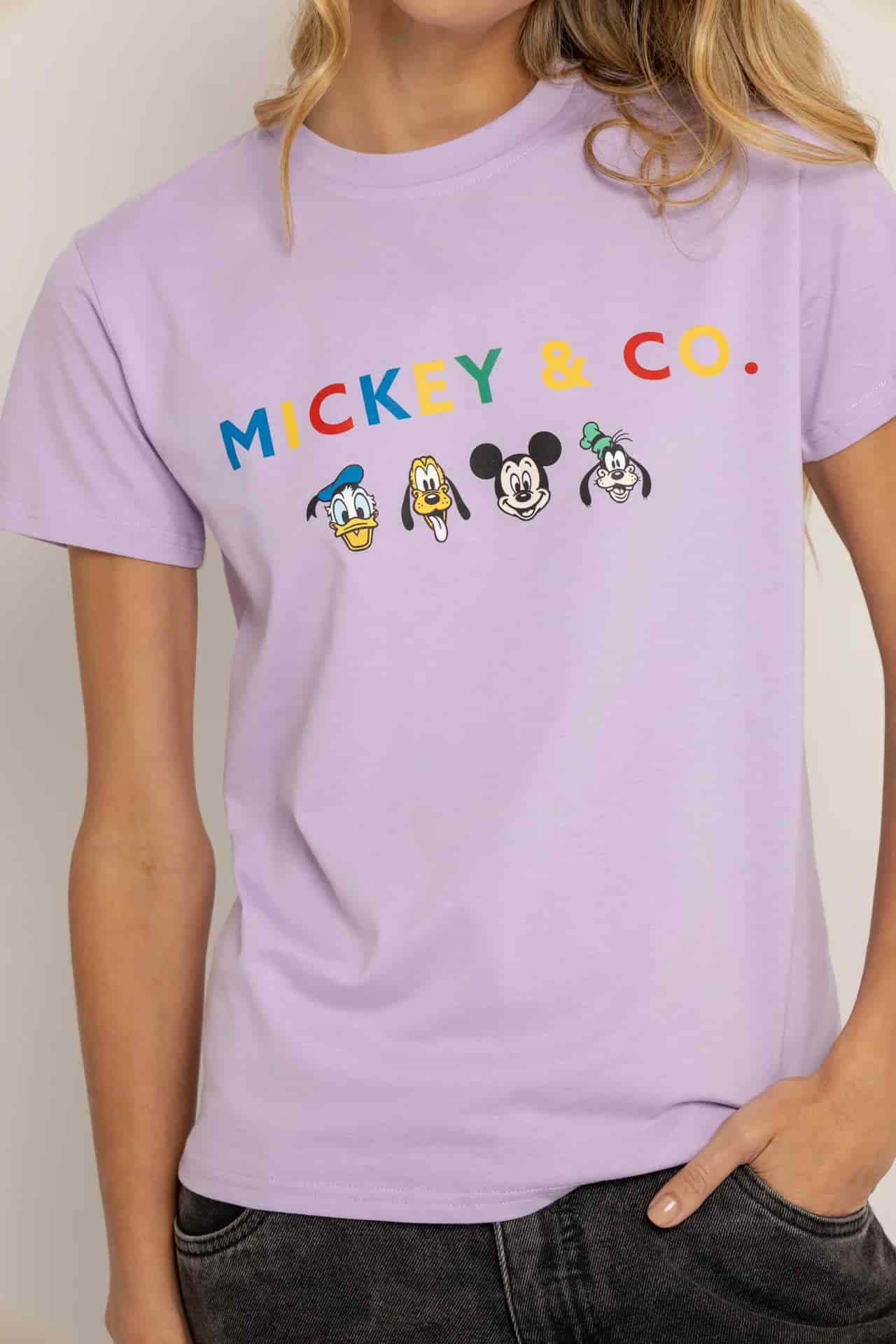 T-Shirt  Lila Mickey y Amigos - miniatura 2