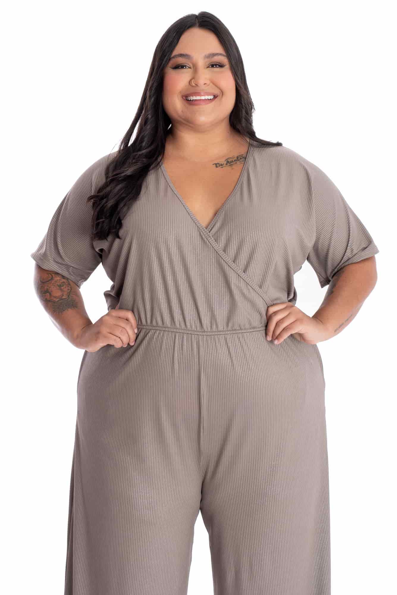 Enterizo Débora Taupe - miniatura 6