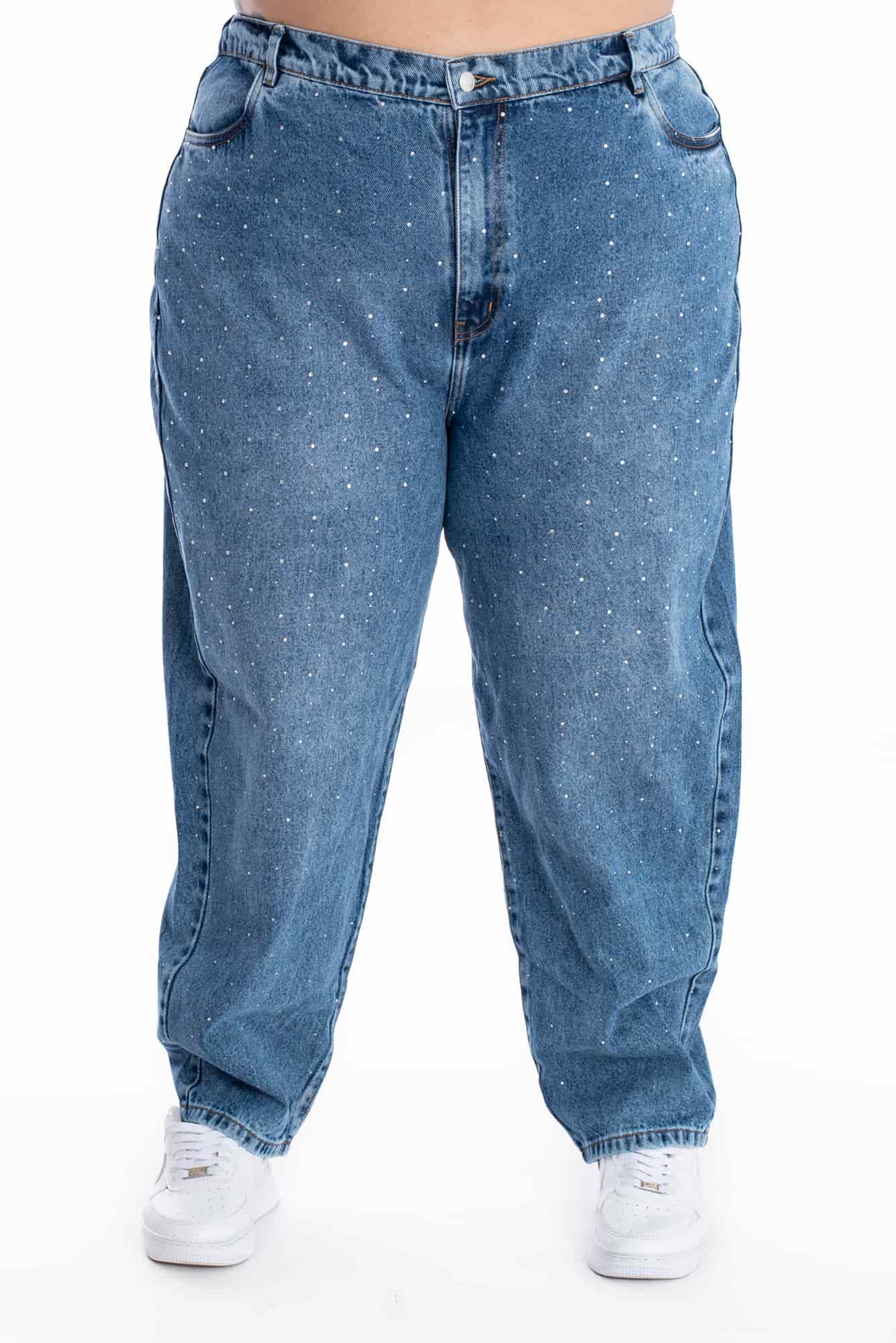 Jean Boyfriend Brillo Azul Medio 399 - miniatura 10