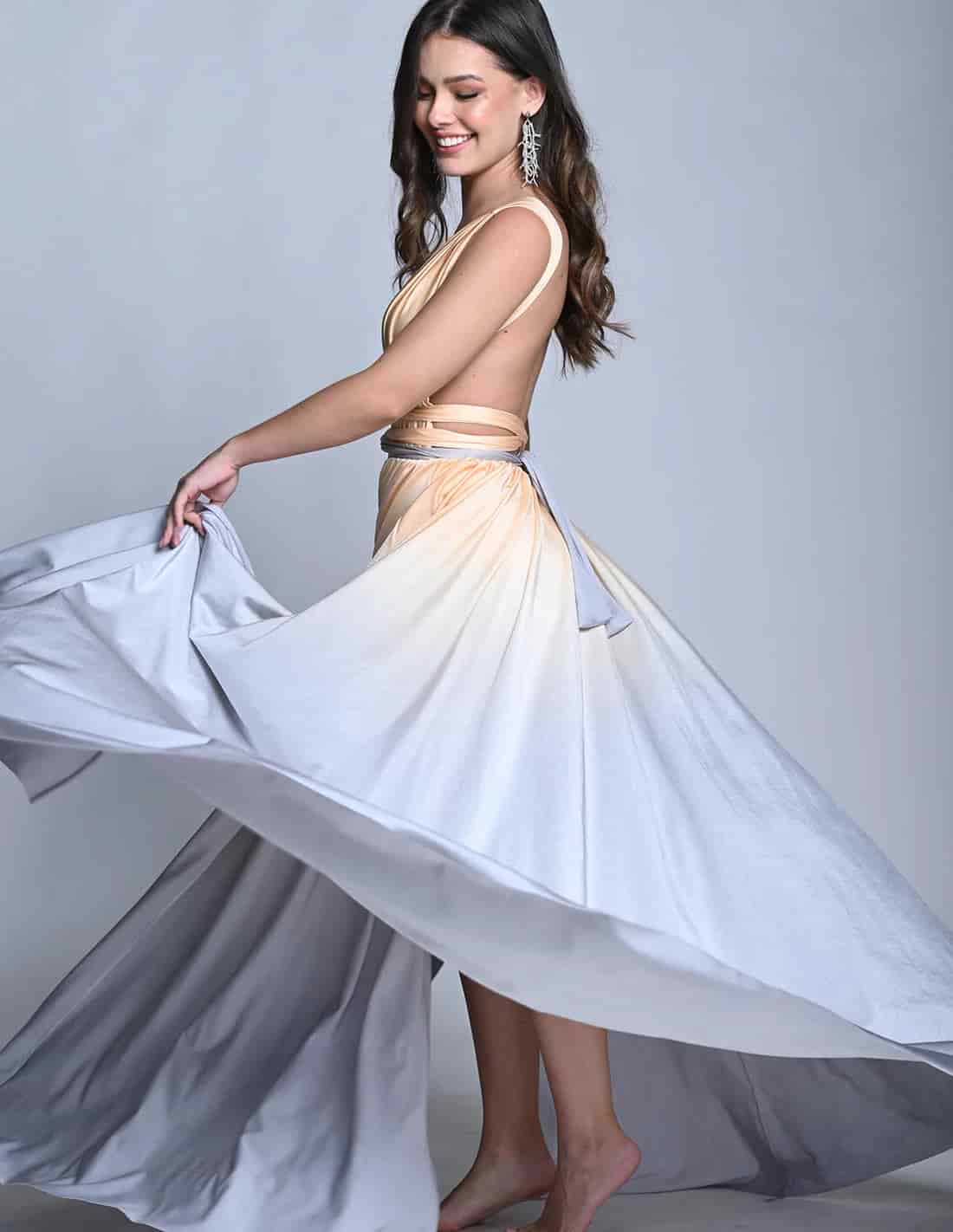 Vestido Plutón Vanilla + Gray Light - miniatura 4