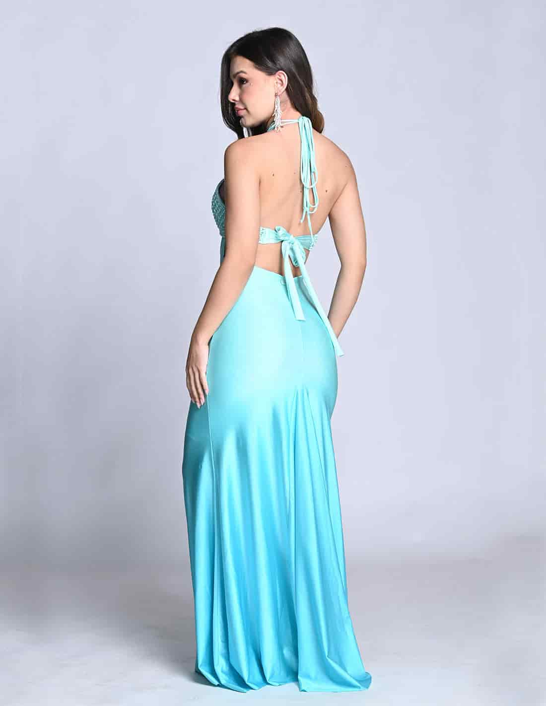 Vestido Kai Turquoise - miniatura 3