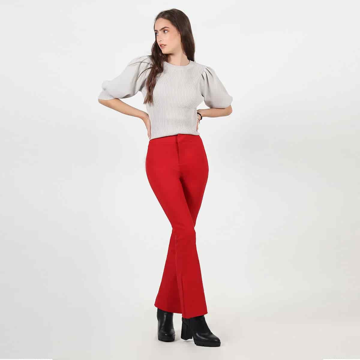 Pantalon tiro alto bota flare - miniatura 1
