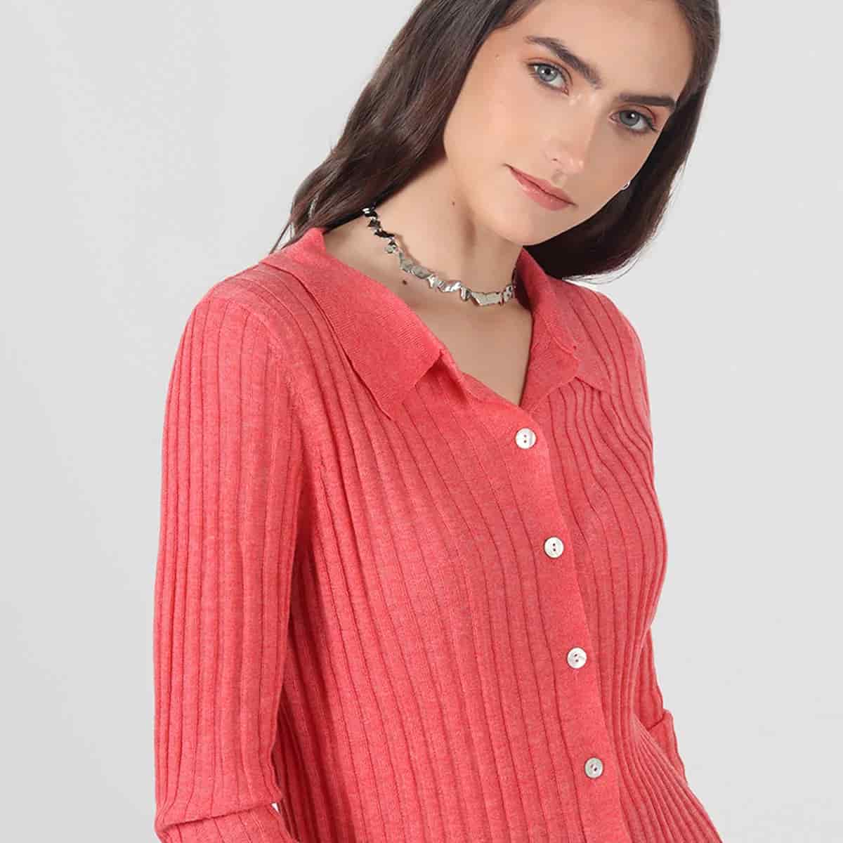 Sweater abierto manga larga - miniatura 4