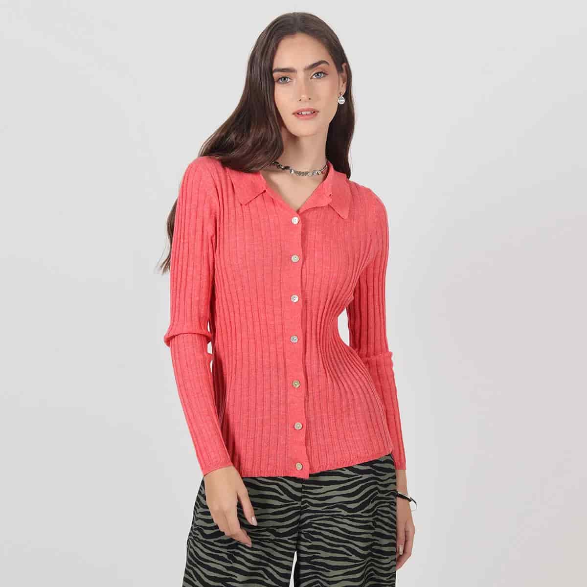 Sweater abierto manga larga - miniatura 3