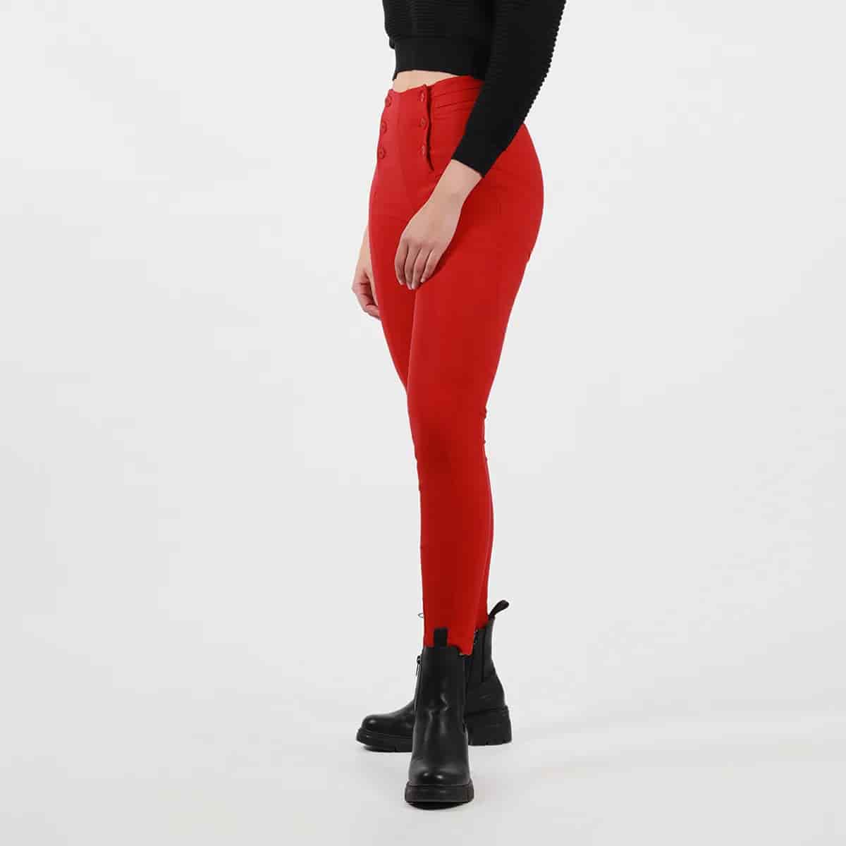 Pantalon tiro alto bota skinny - miniatura 3