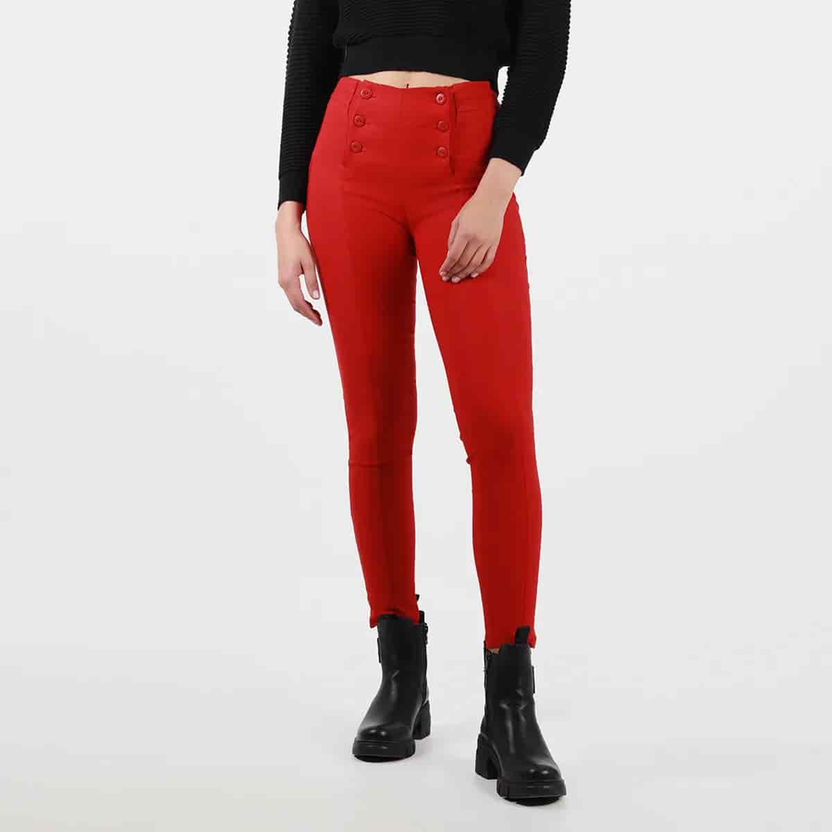 Pantalon tiro alto bota skinny - miniatura 2