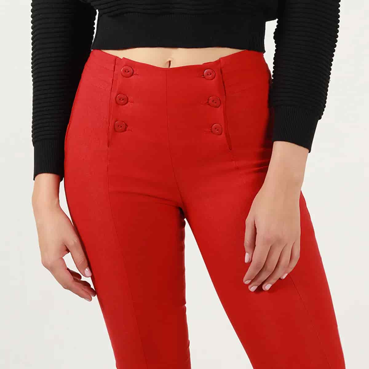 Pantalon tiro alto bota skinny - miniatura 4