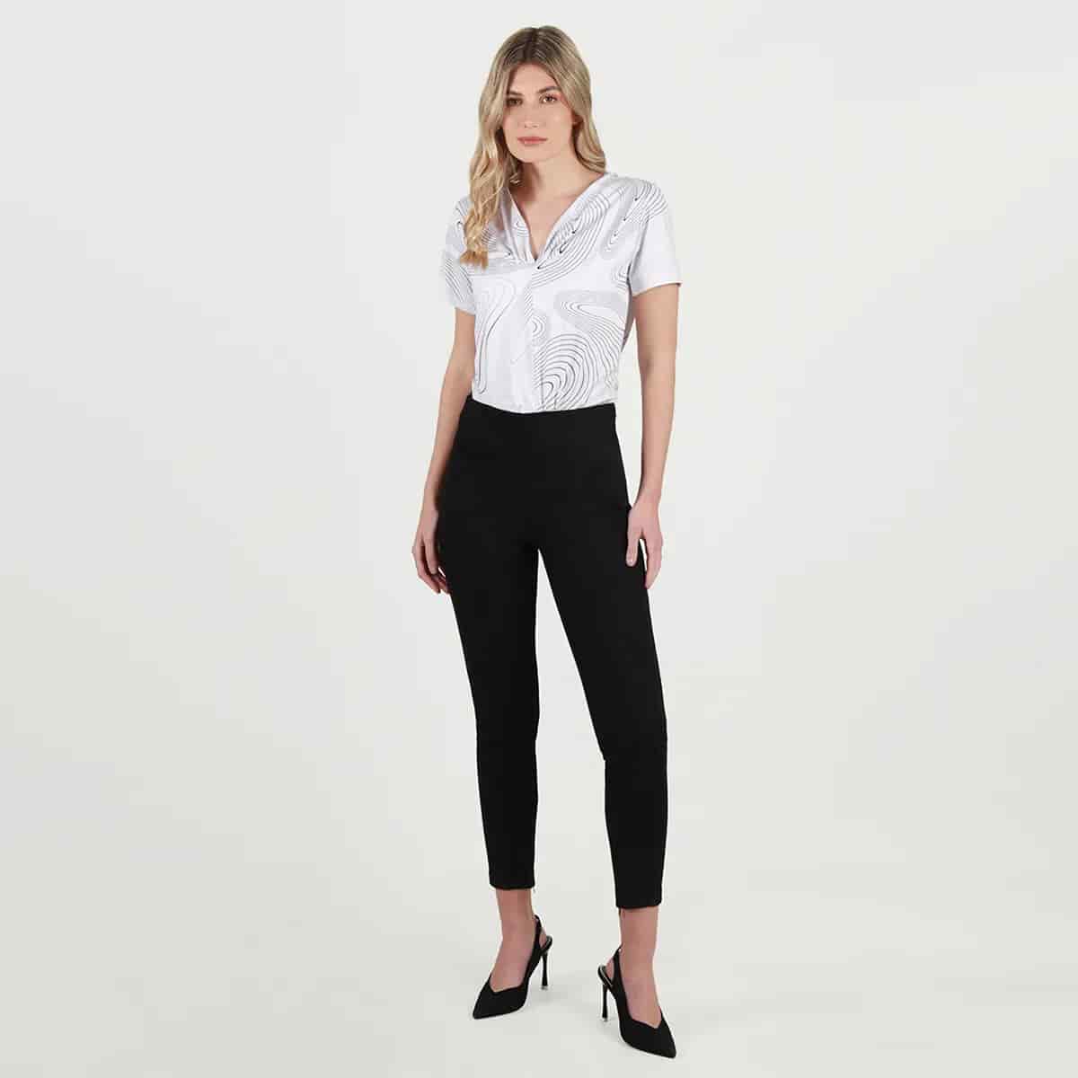 Pantalon tiro alto bota skinny - miniatura 1