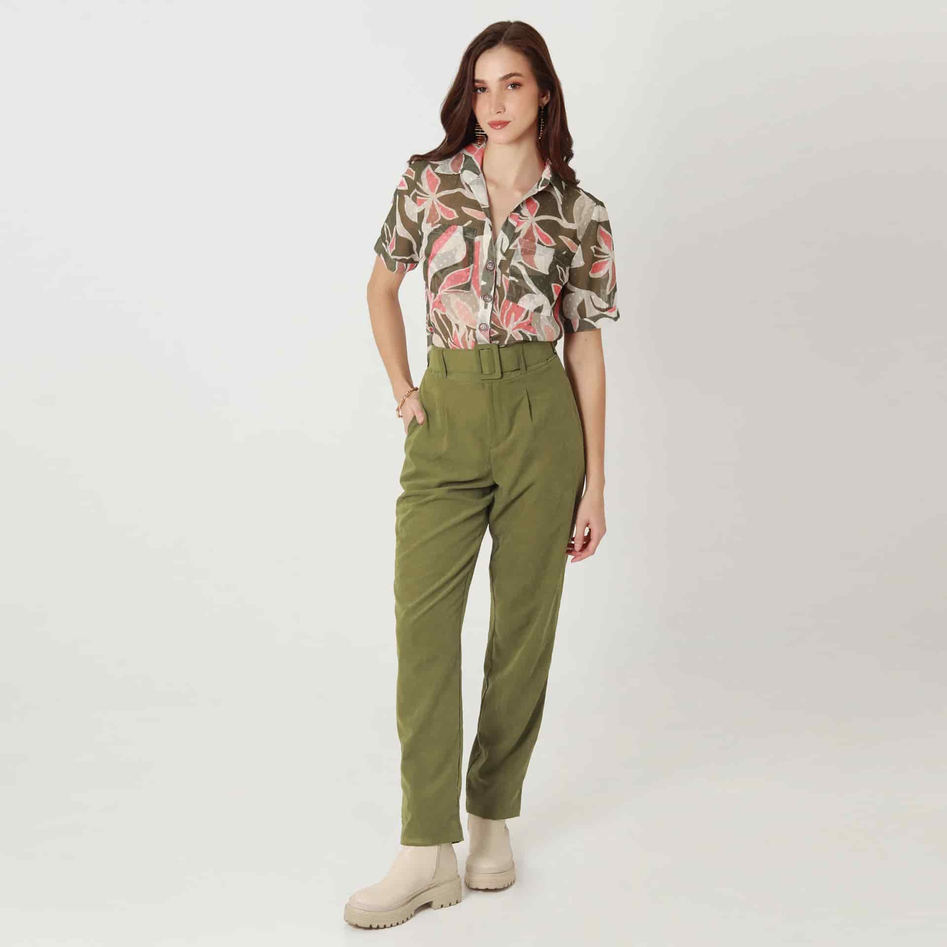 Pantalon Tiro Alto Bota Recta - miniatura 1