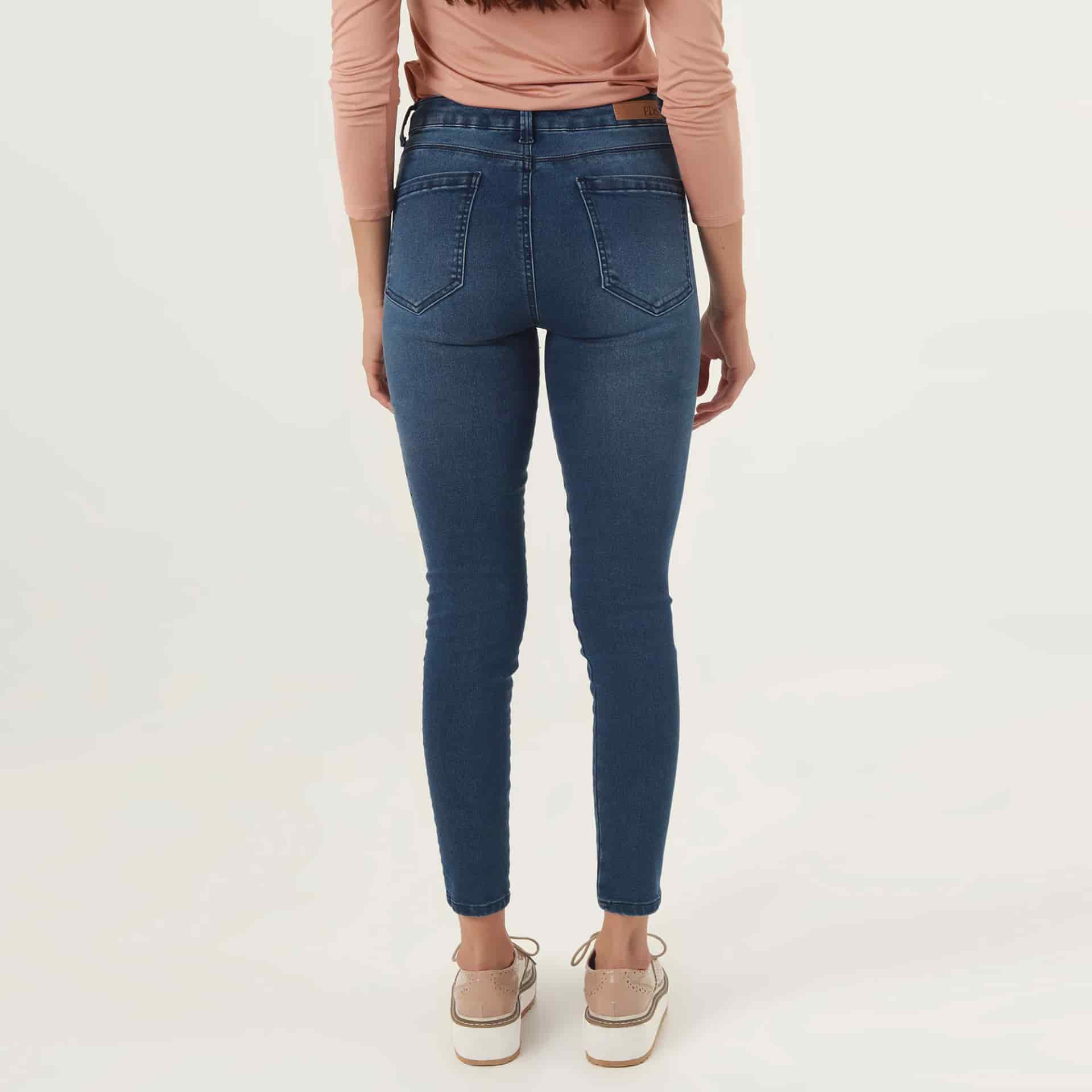 Jean Diva Tiro Medio Bota Skinny Crop - miniatura 3