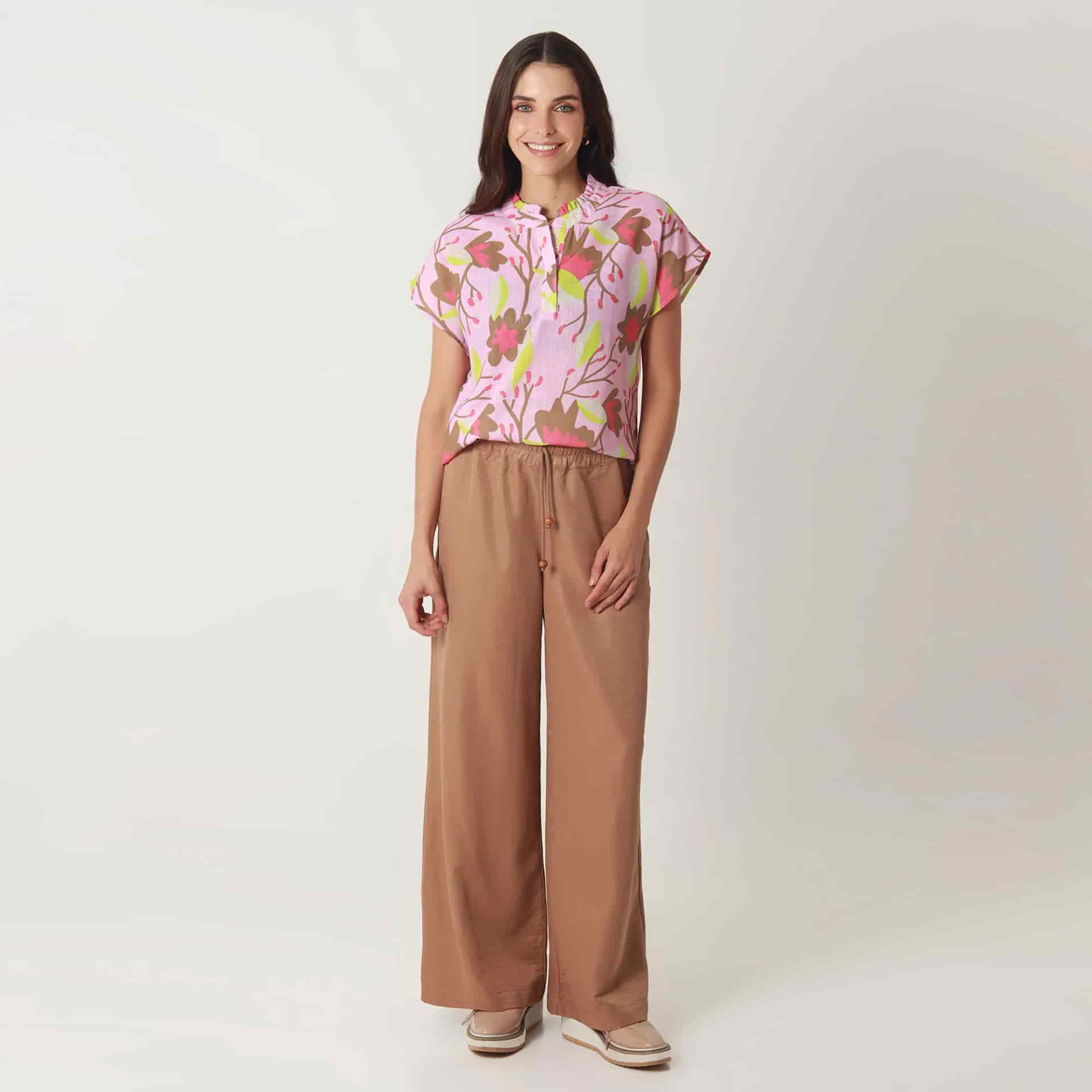 Blusa Cuello Redondo Manga Corta - miniatura 5