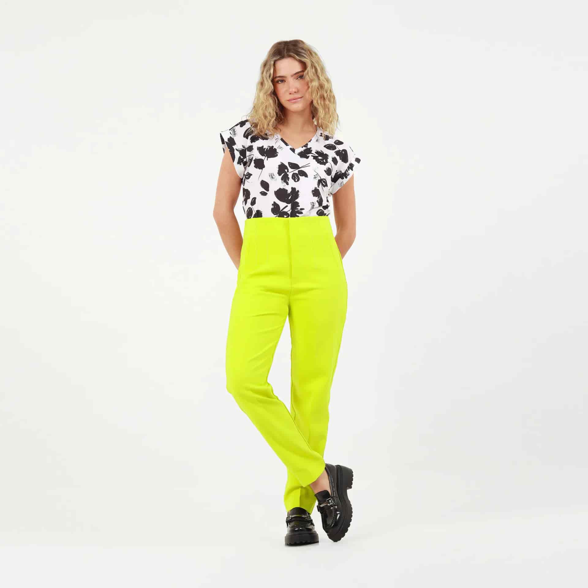 Pantalon Tiro Alto Bota Recta - miniatura 1