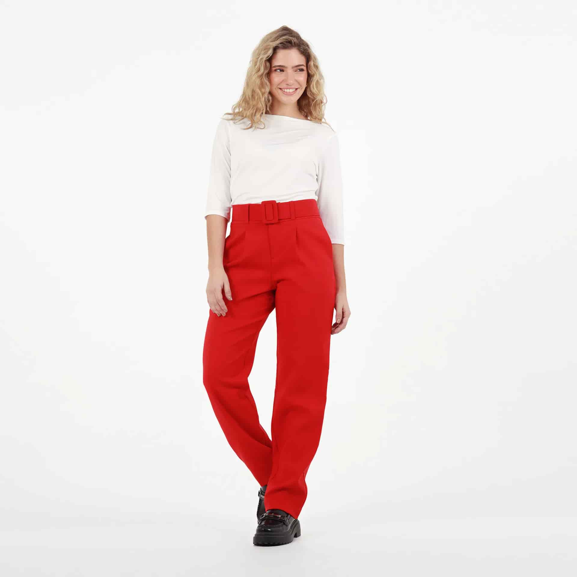 Pantalon Tiro Alto Bota Recta - miniatura 1