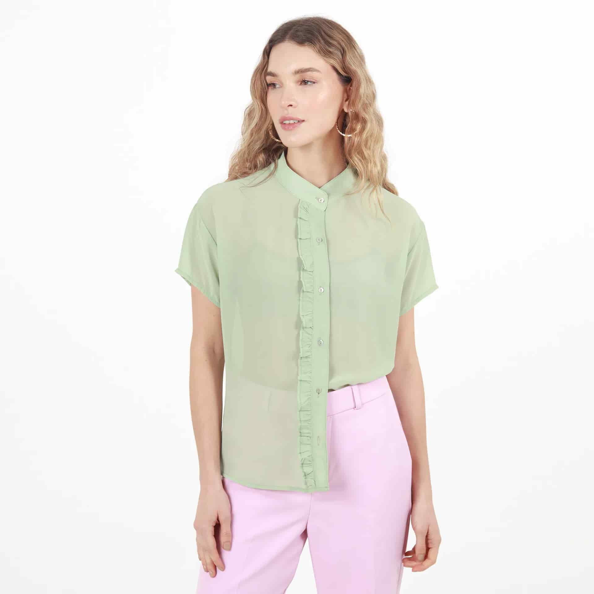 Blusa Cuello Neru Manga Corta - miniatura 36