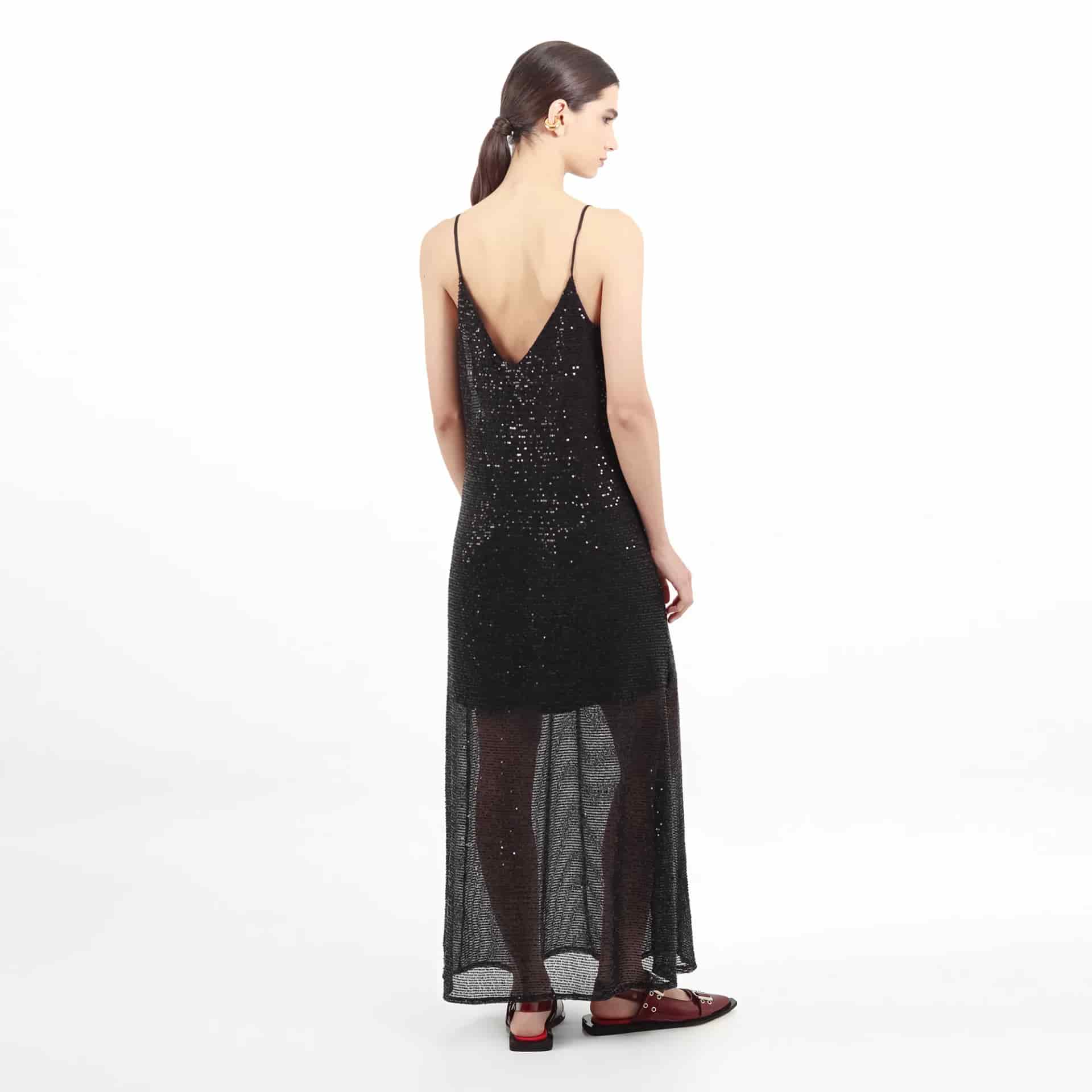 Vestido Cuello V Manga Sisa - miniatura 3