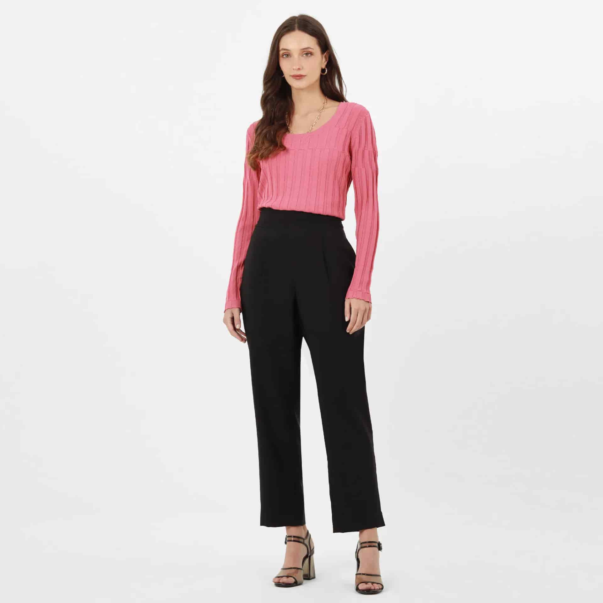 Pantalon Tiro Alto Bota Recta - miniatura 1