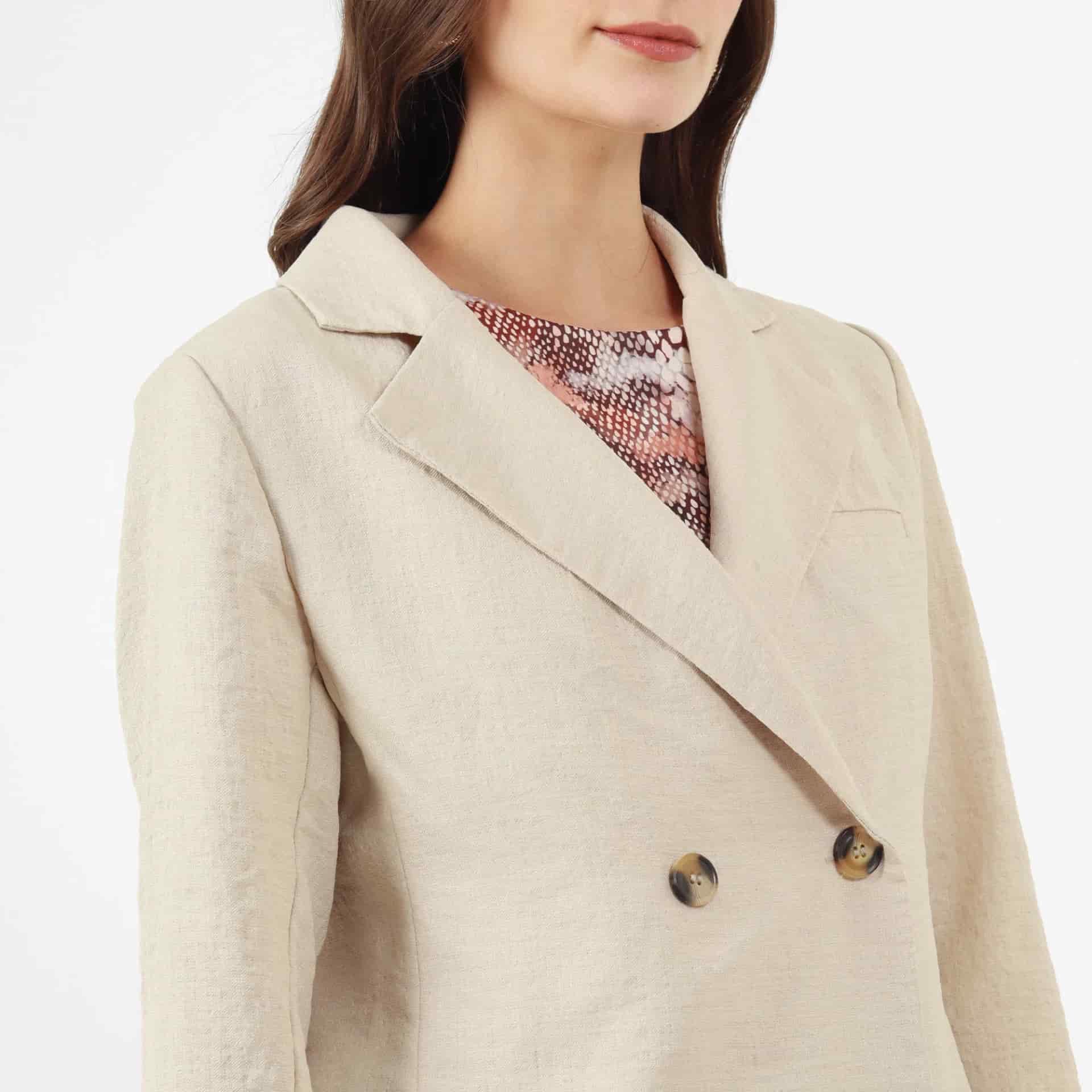 Chaqueta Cuello Solapa Manga Larga - miniatura 5