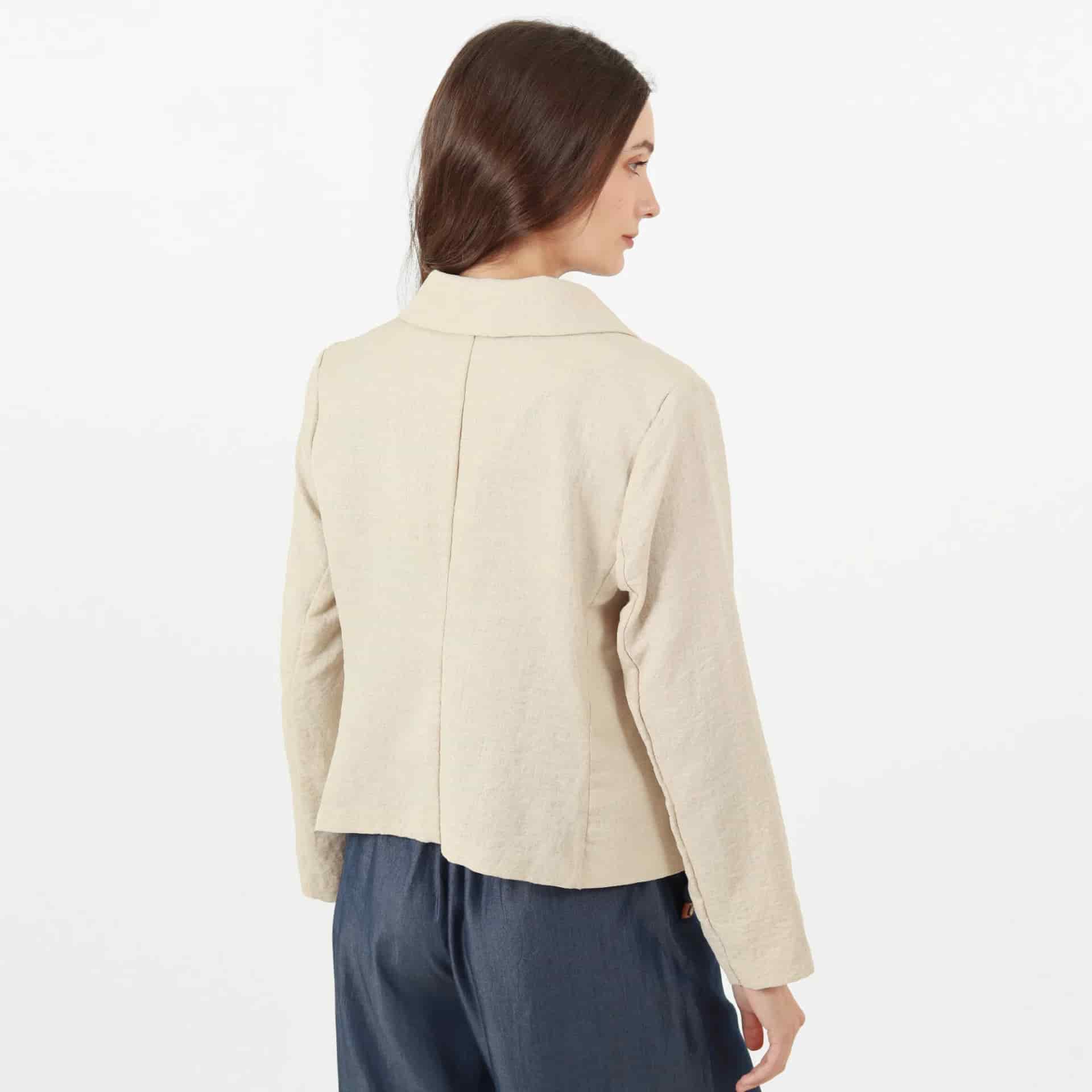 Chaqueta Cuello Solapa Manga Larga - miniatura 2