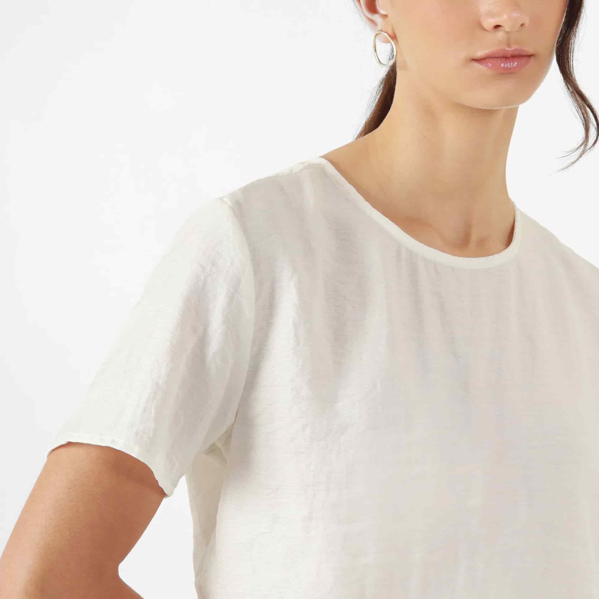 Blusa Cuello Redondo Manga Corta - miniatura 5