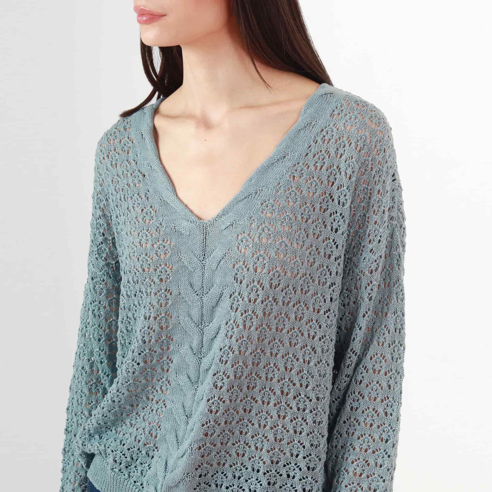 Sweater Cuello V Manga Larga - miniatura 5