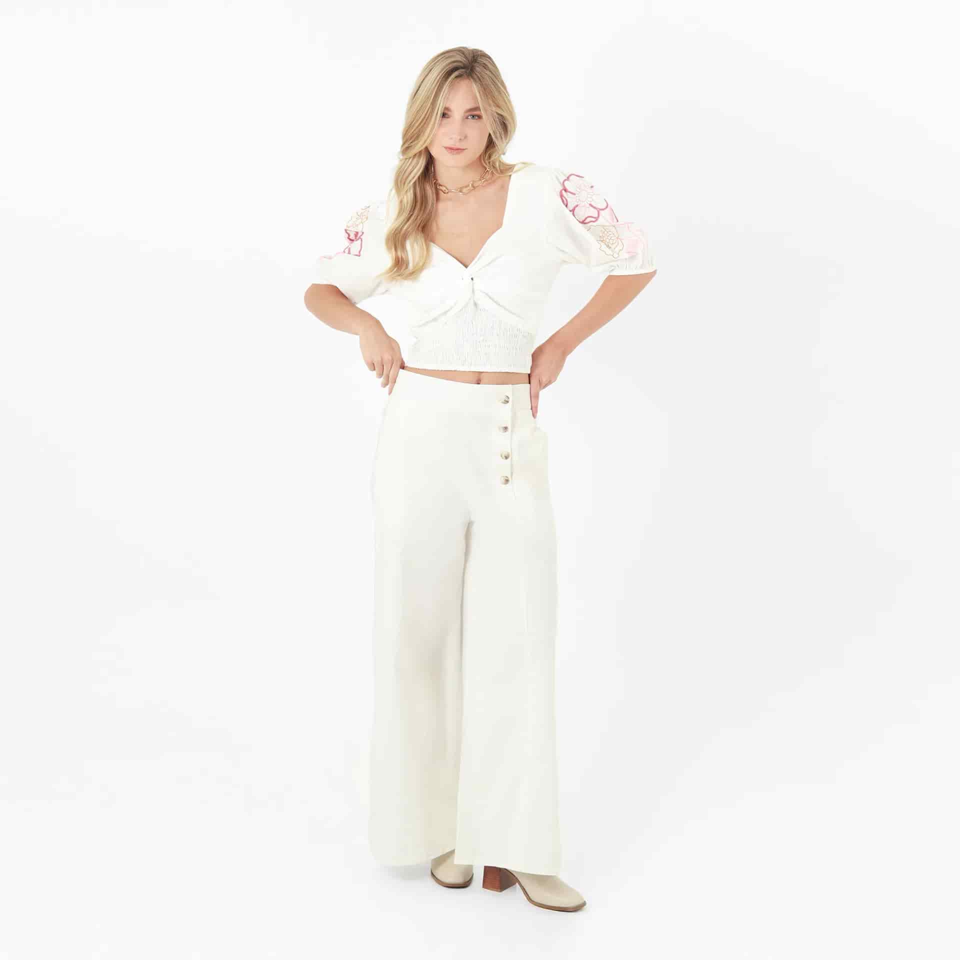 Pantalon Tiro Alto Bota Flare - miniatura 1