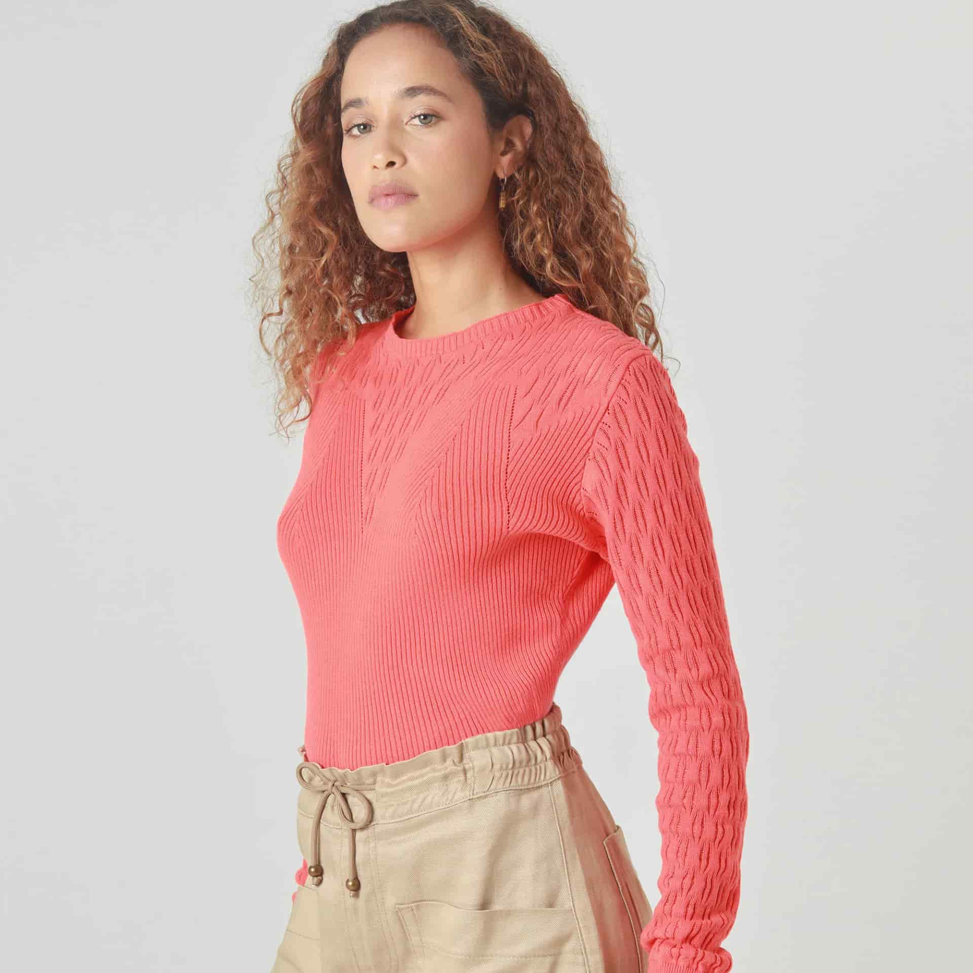 Sweater Cuello Redondo Manga Larga - miniatura 1