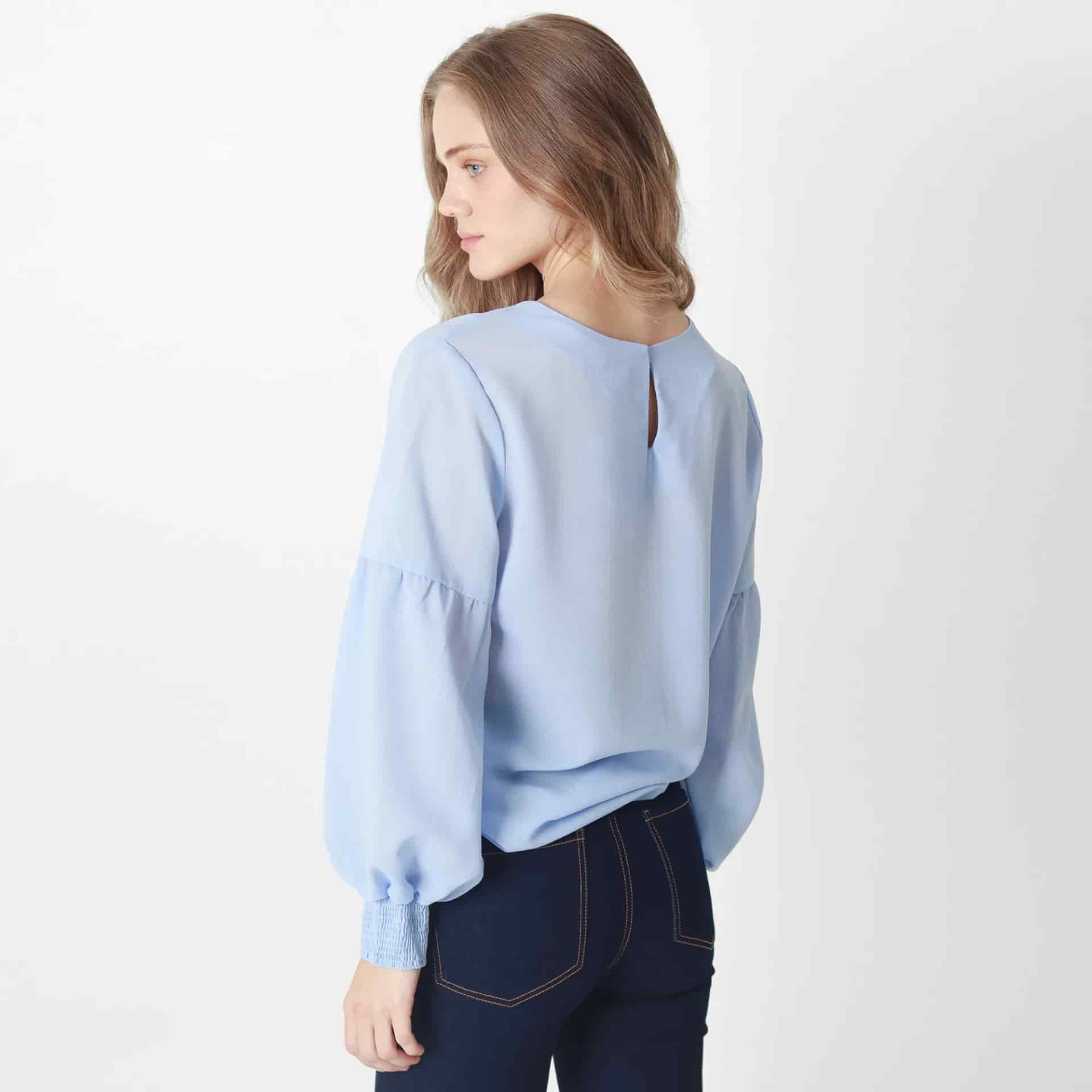 Blusa Cuello Redondo Manga 3Cuartos - miniatura 5