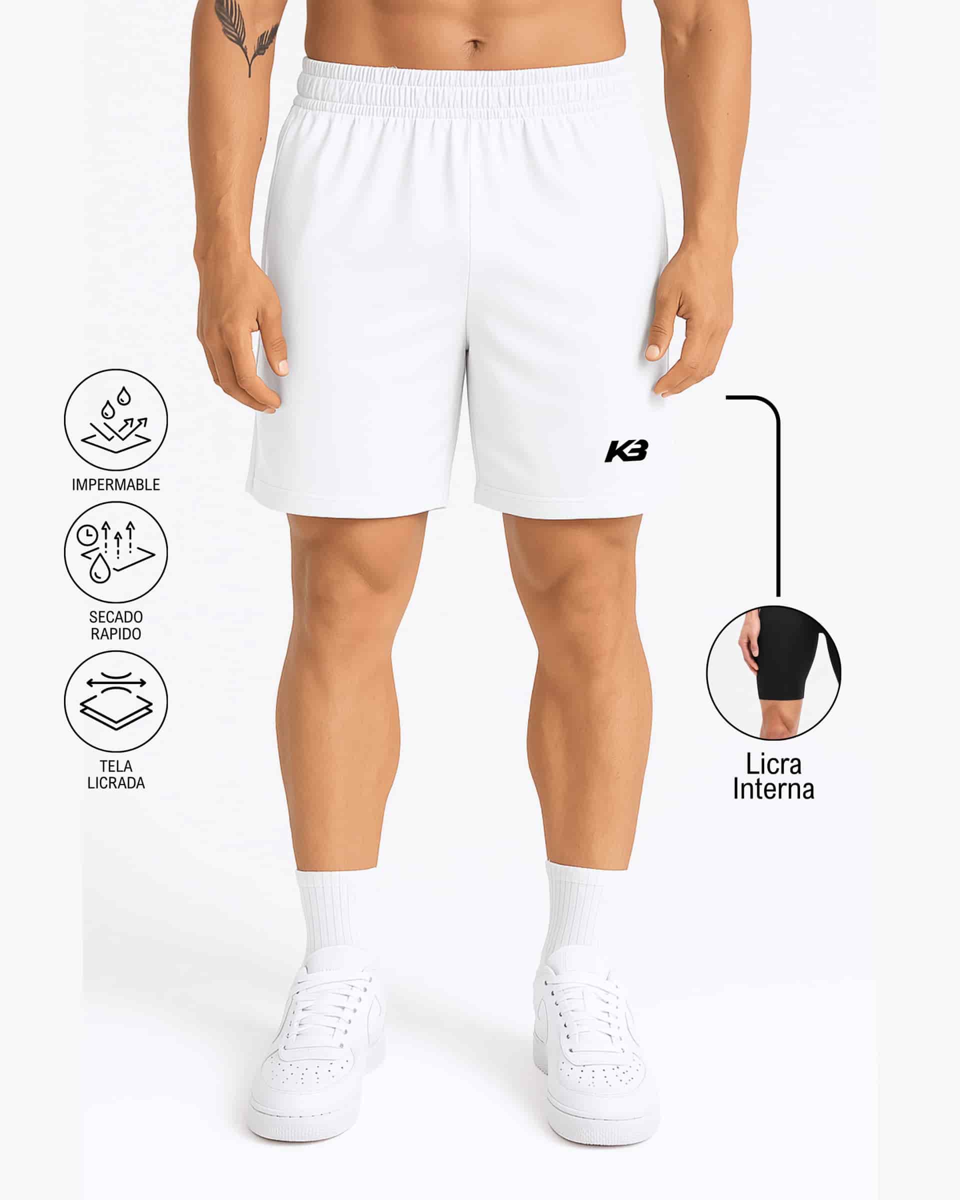 Pantaloneta Con Licra Interna, Medida Perfecta┃KBMEN RF.279 - miniatura 7
