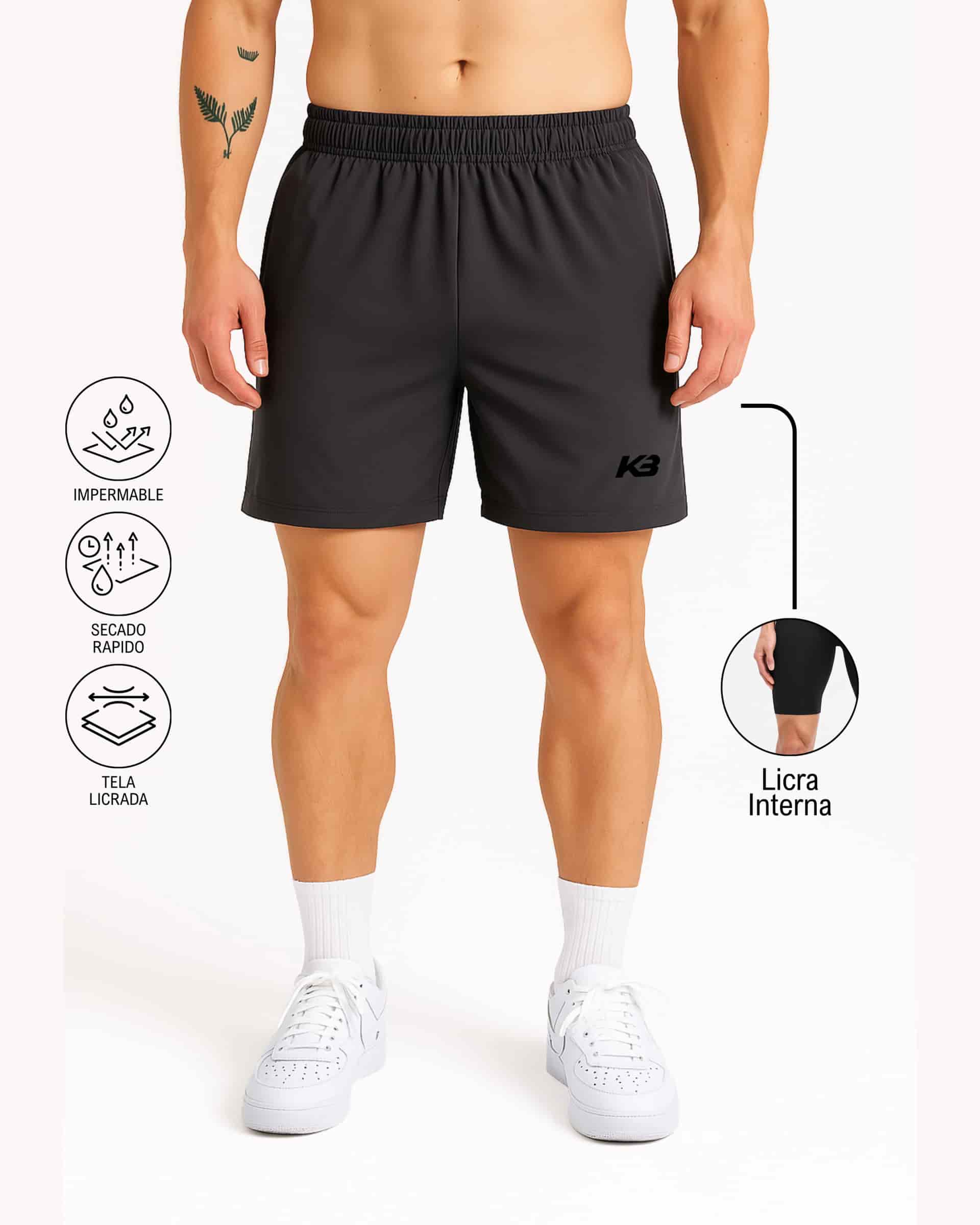 Pantaloneta Con Licra Interna, Medida Perfecta┃KBMEN RF.279 - miniatura 6