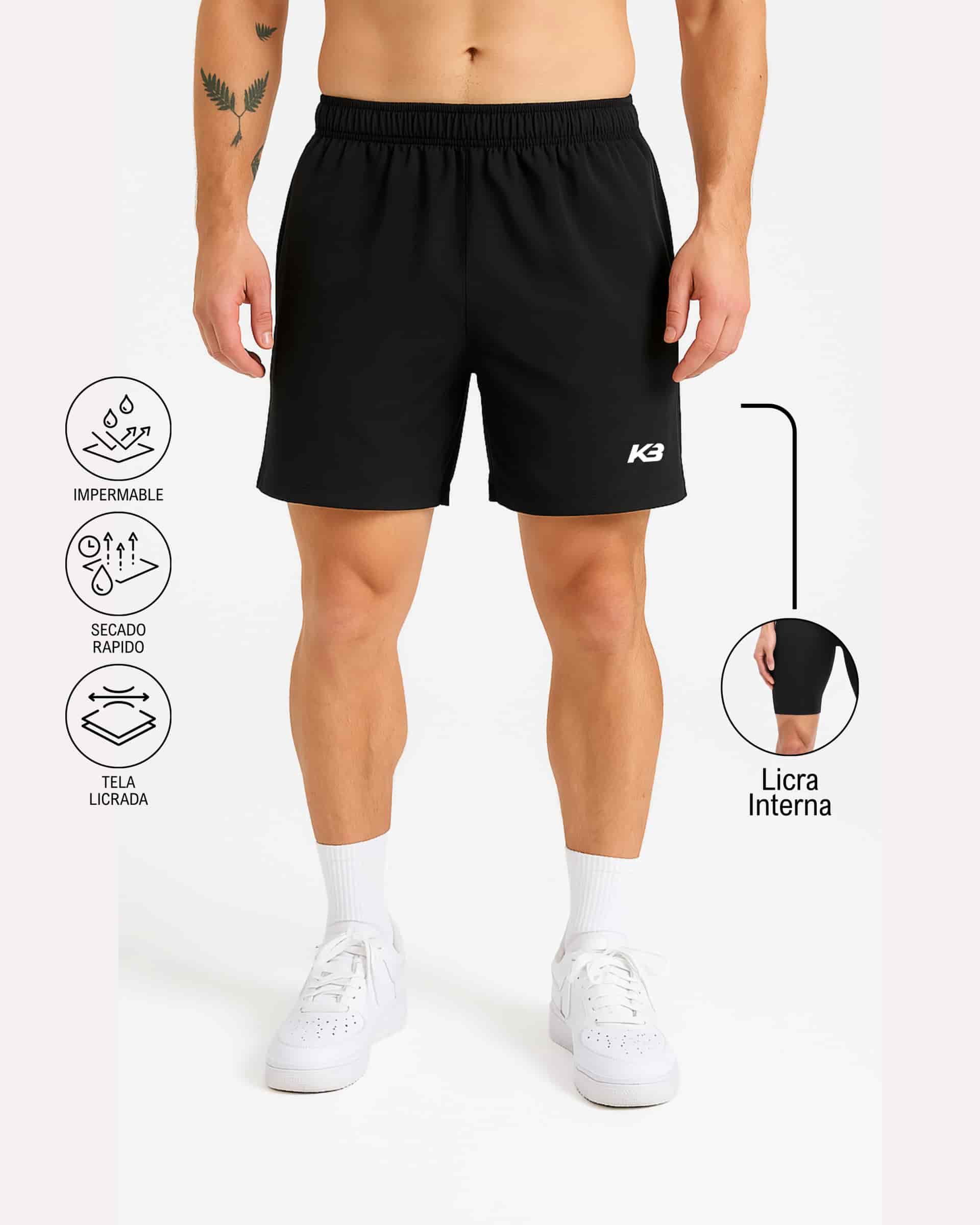 Pantaloneta Con Licra Interna, Medida Perfecta┃KBMEN RF.279 - miniatura 1