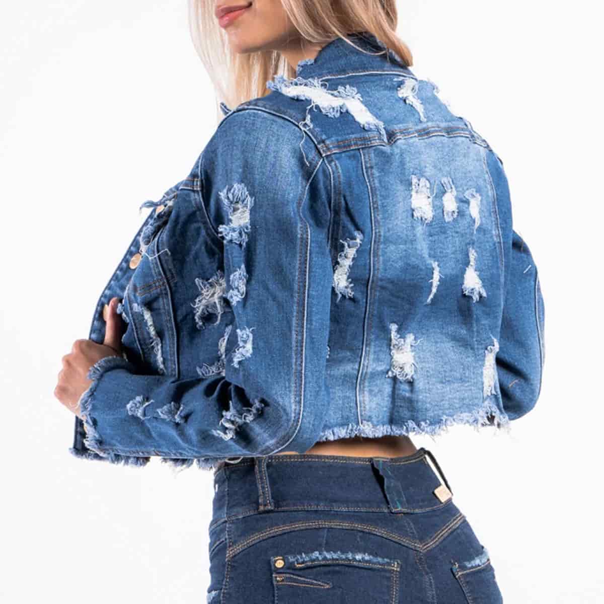 Chaqueta Corta Denim Slim Liang - miniatura 6