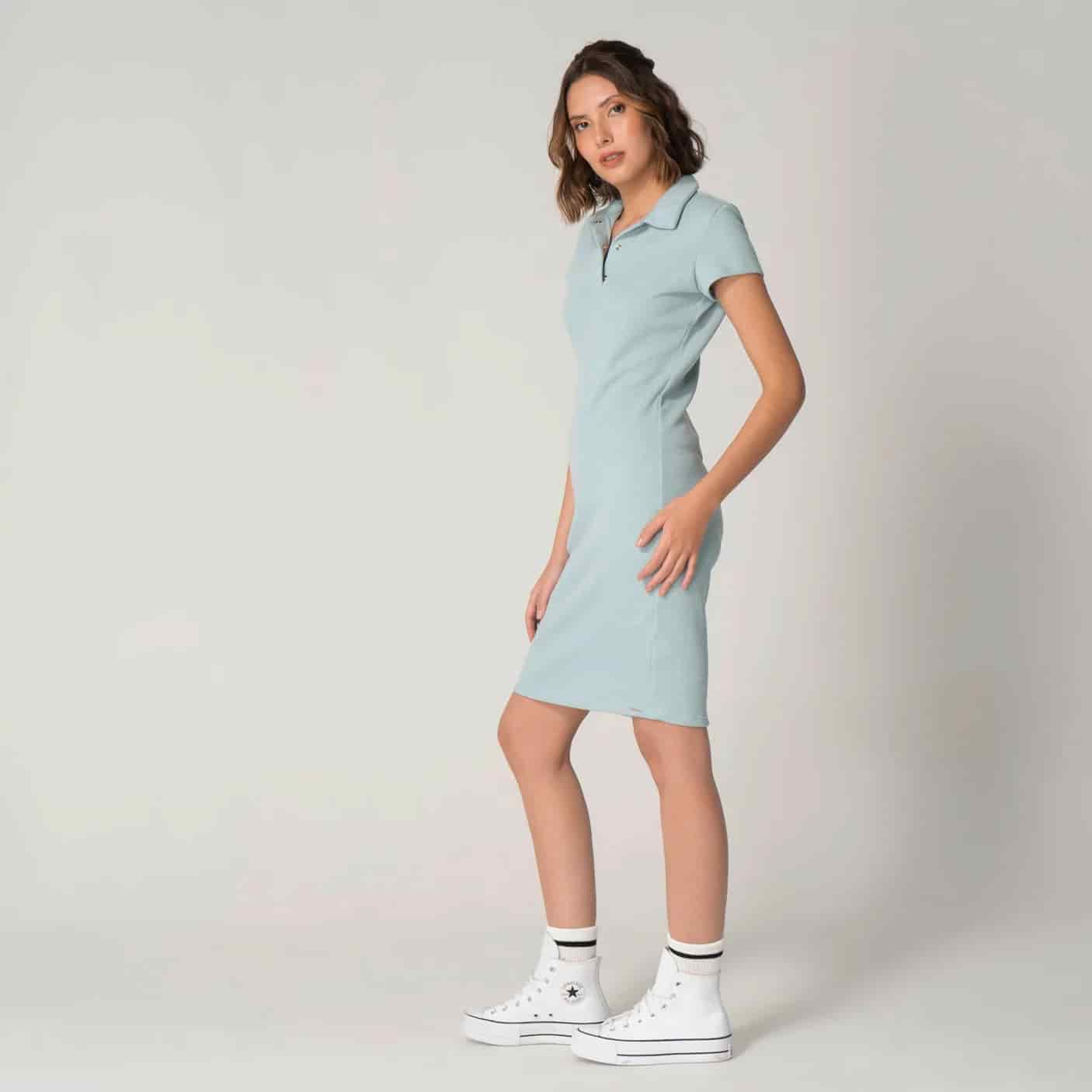 Vestido Slim Cuello Camisero Sport England - miniatura 8