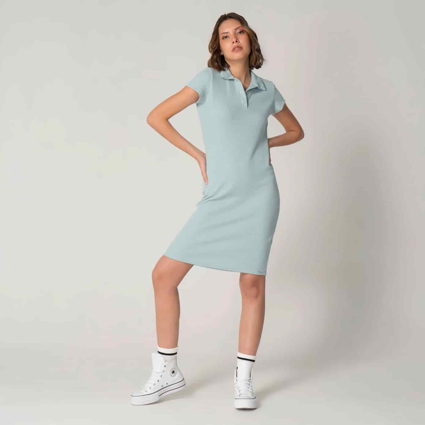 Vestido Slim Cuello Camisero Sport England - miniatura 7