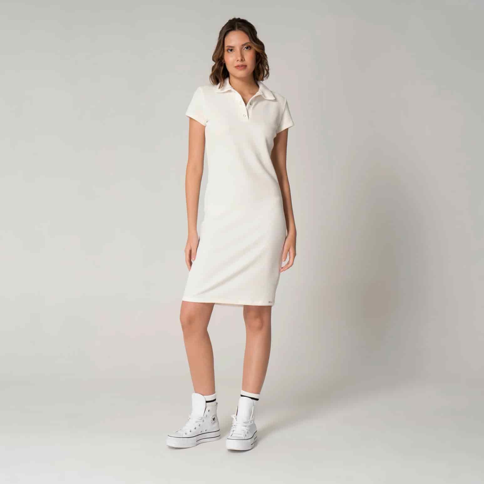 Vestido Slim Cuello Camisero Sport England - miniatura 3
