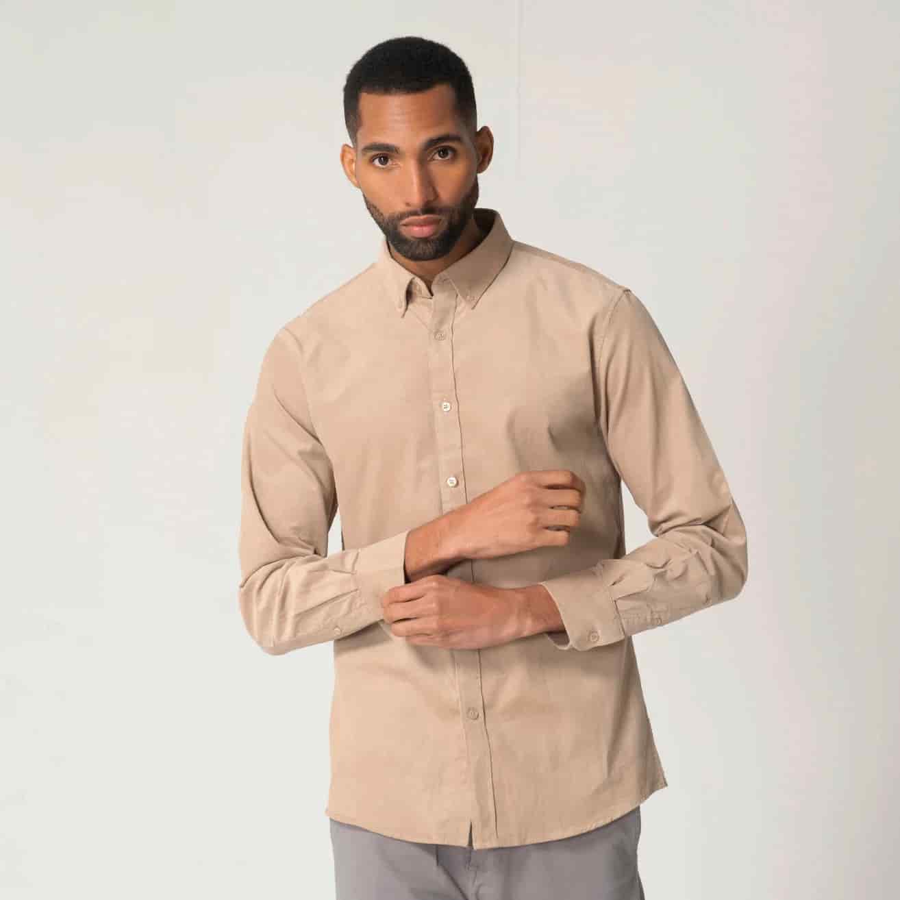 Camisa Slim Unicolor Manga Larga Ford - miniatura 16