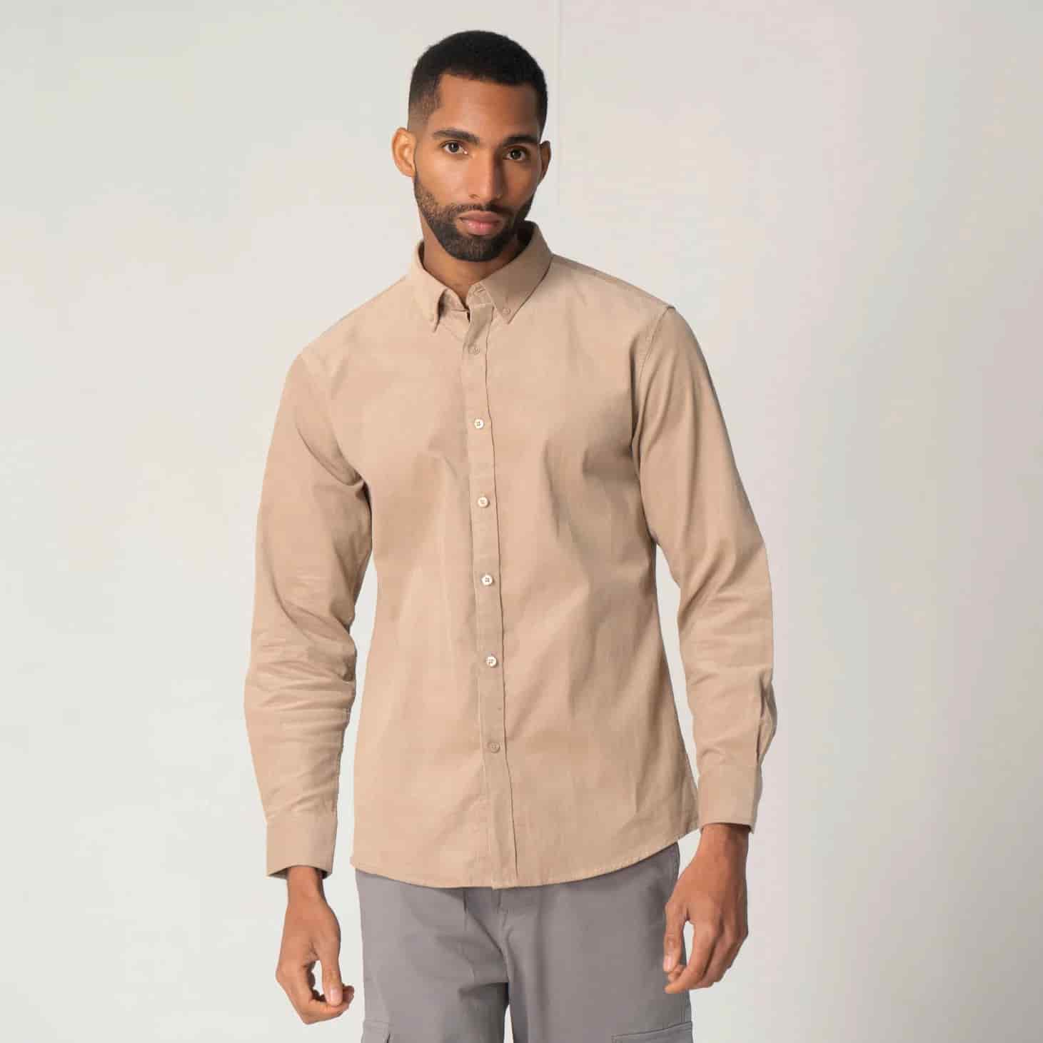 Camisa Slim Unicolor Manga Larga Ford - miniatura 17
