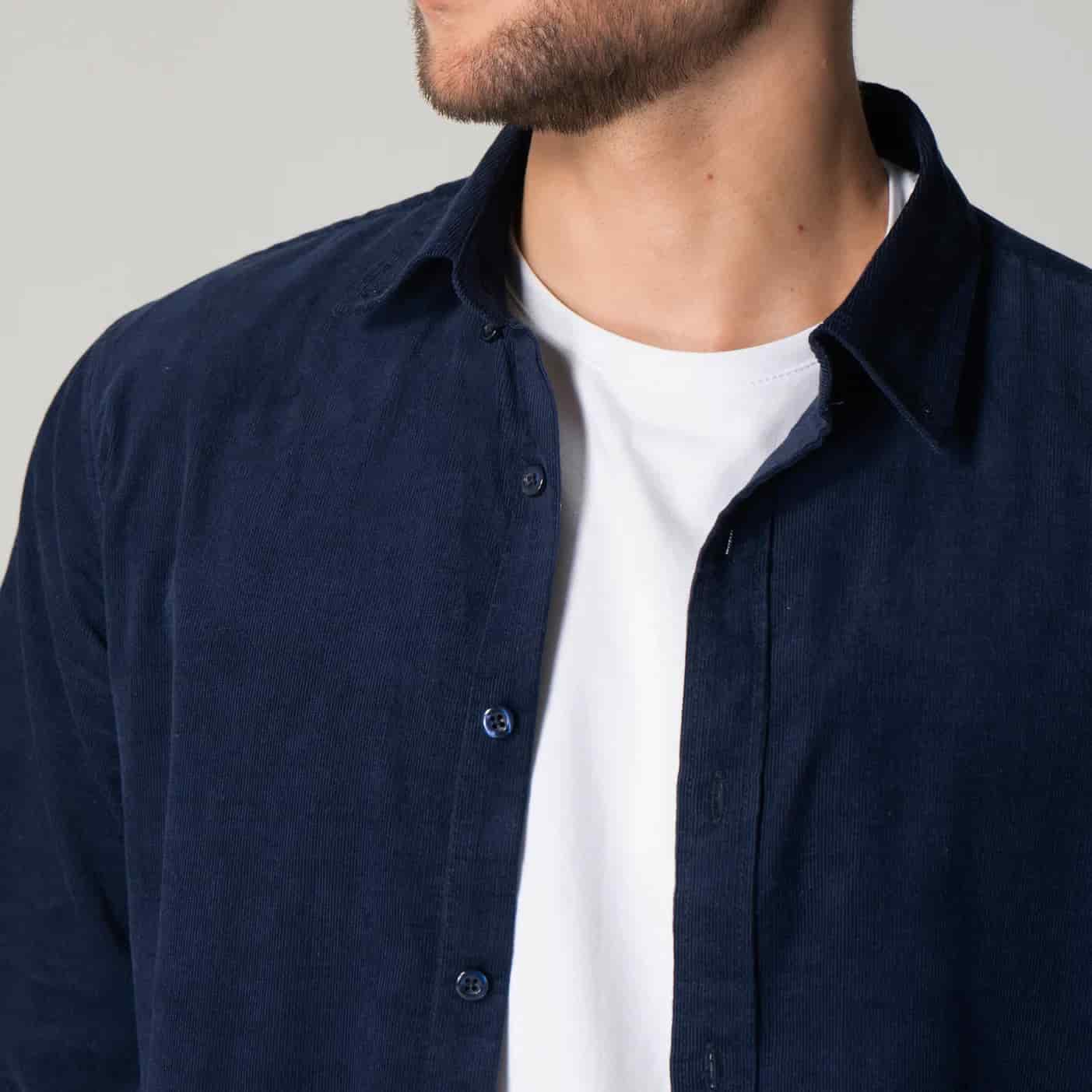 Camisa Slim Unicolor Manga Larga Ford - miniatura 15
