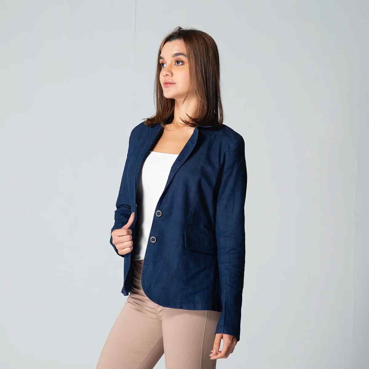 Blazer Casual Denim Slim Blz - miniatura 4