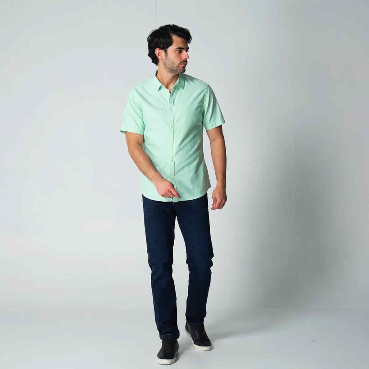 Camisa Slim Manga Corta Royal - miniatura 11